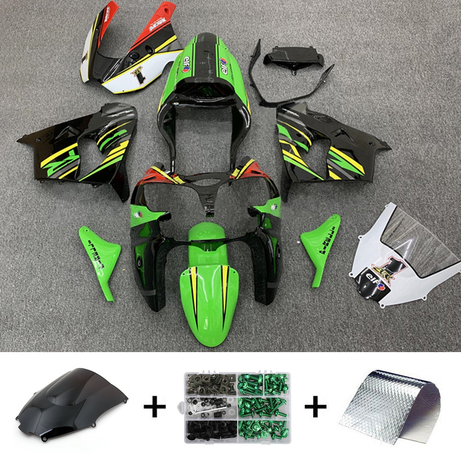 Amotopart Kawasaki ZX9R 2002-2003 Kit Carroserie Plastic ABS