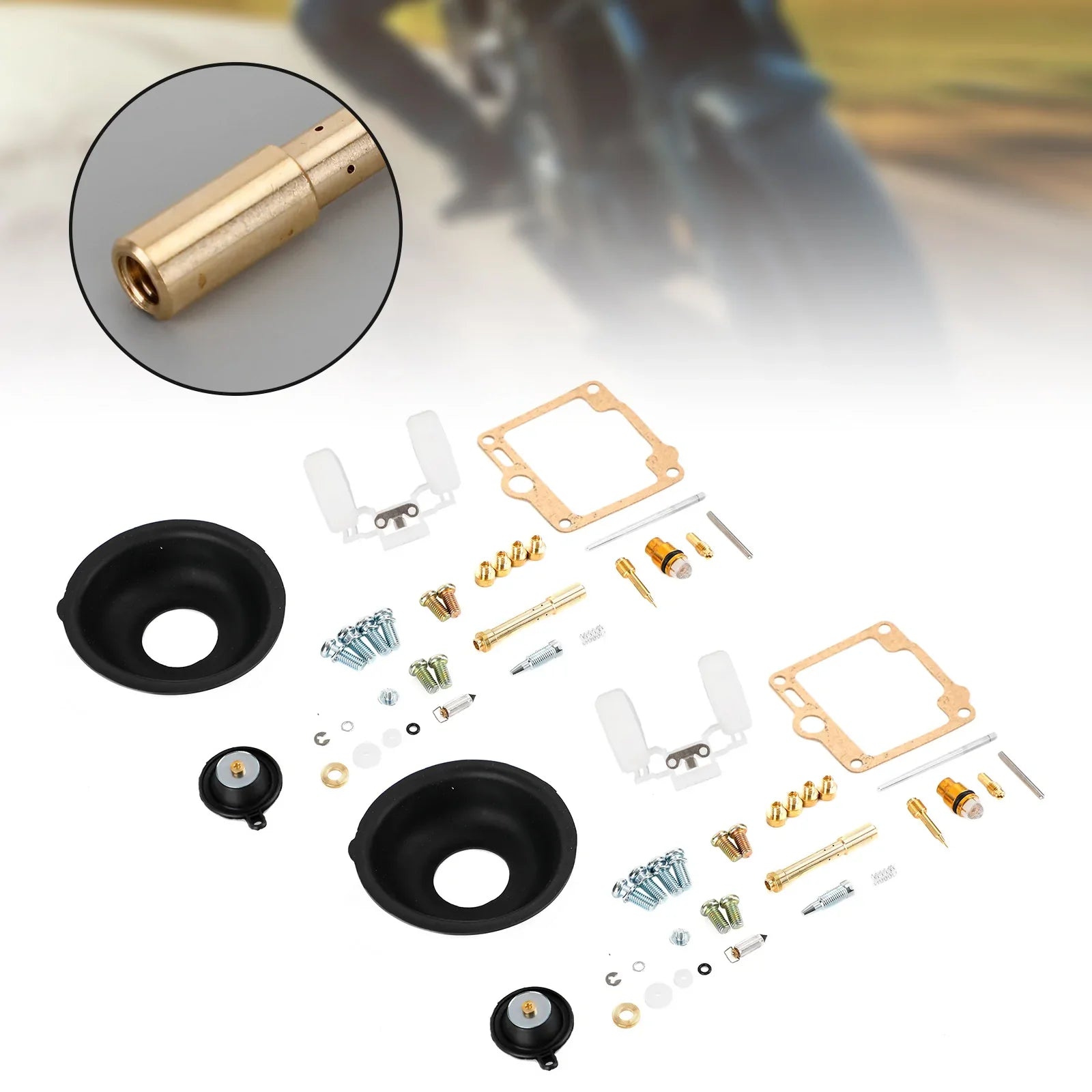 Kit di riparazione ricostruzione carburatore 2X per Yamaha Virago XV750 1988-1998 generico