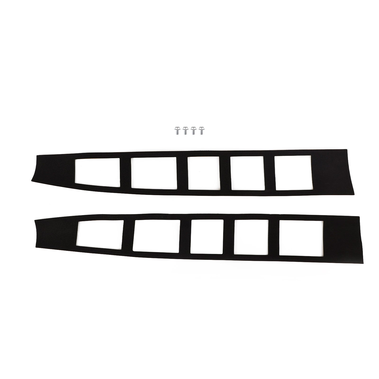 Ford Transit Custom 2012-2023 Aileron de toit arrière noir brillant pour porte de grange double