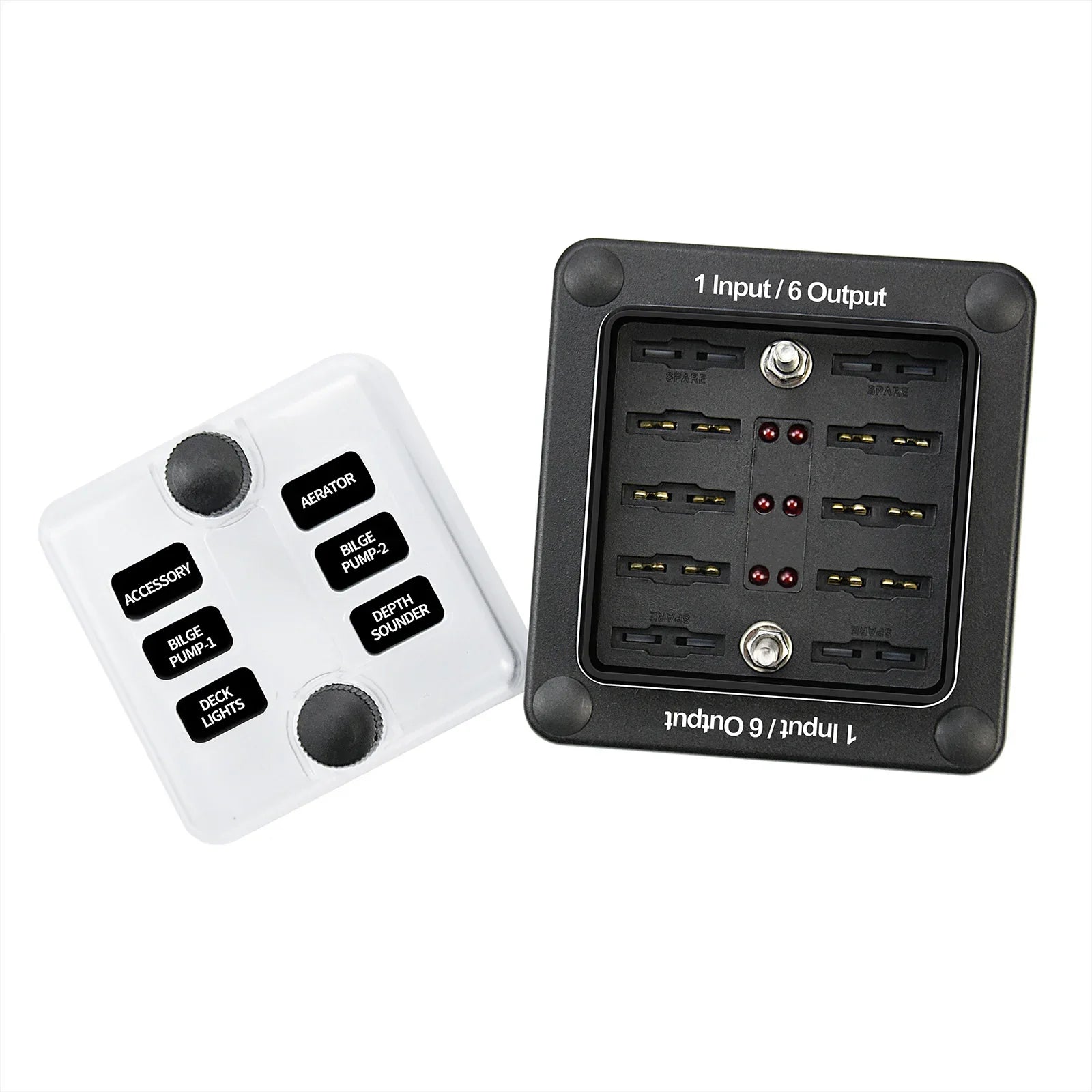 Support de bloc de boîte à fusibles à lame 6 voies/12 voies ATO ATC pour bateau marin de voiture étanche