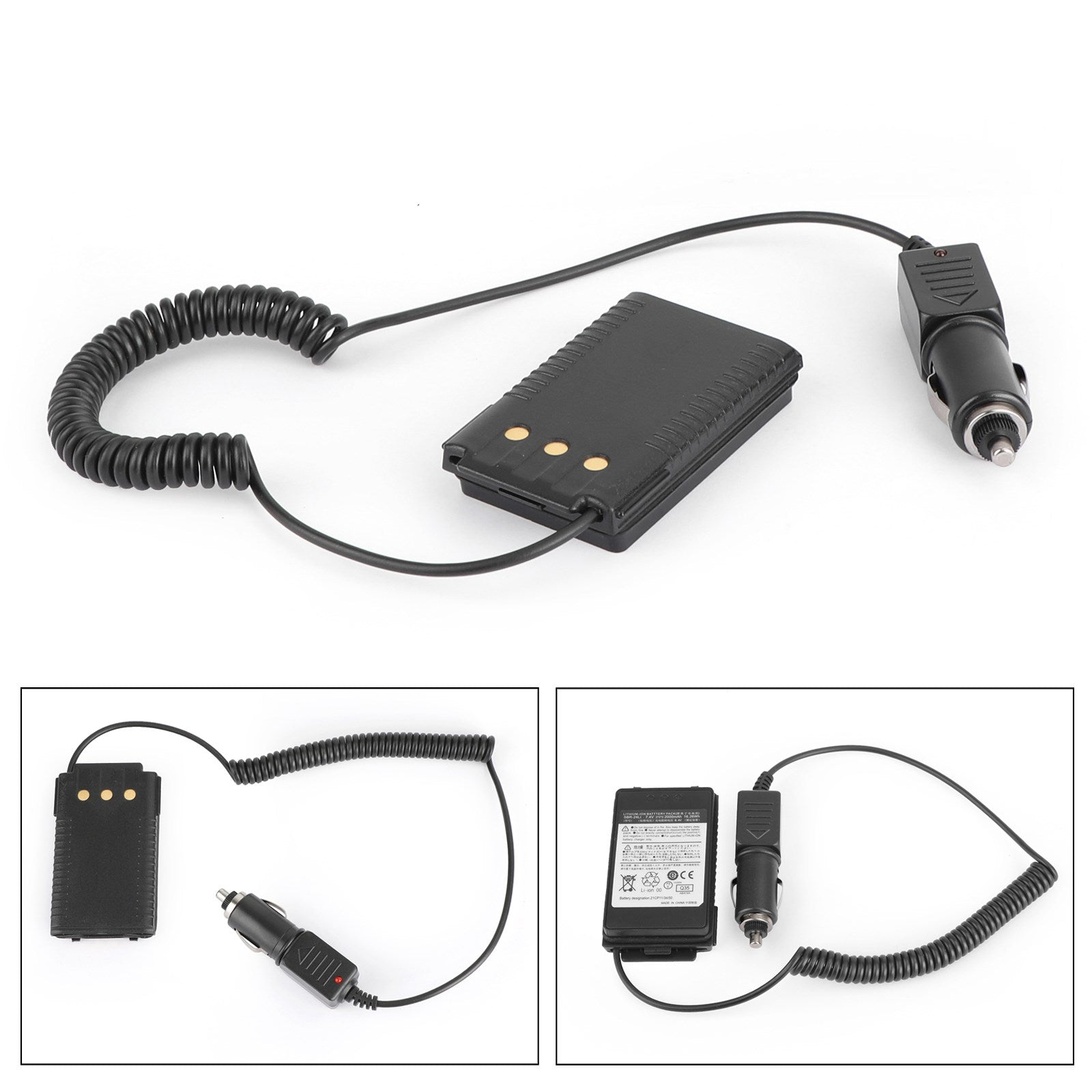 Adaptateur d'éliminateur de batterie de chargeur de voiture 12V/24V adapté pour Yaesu FT70D FT70DR