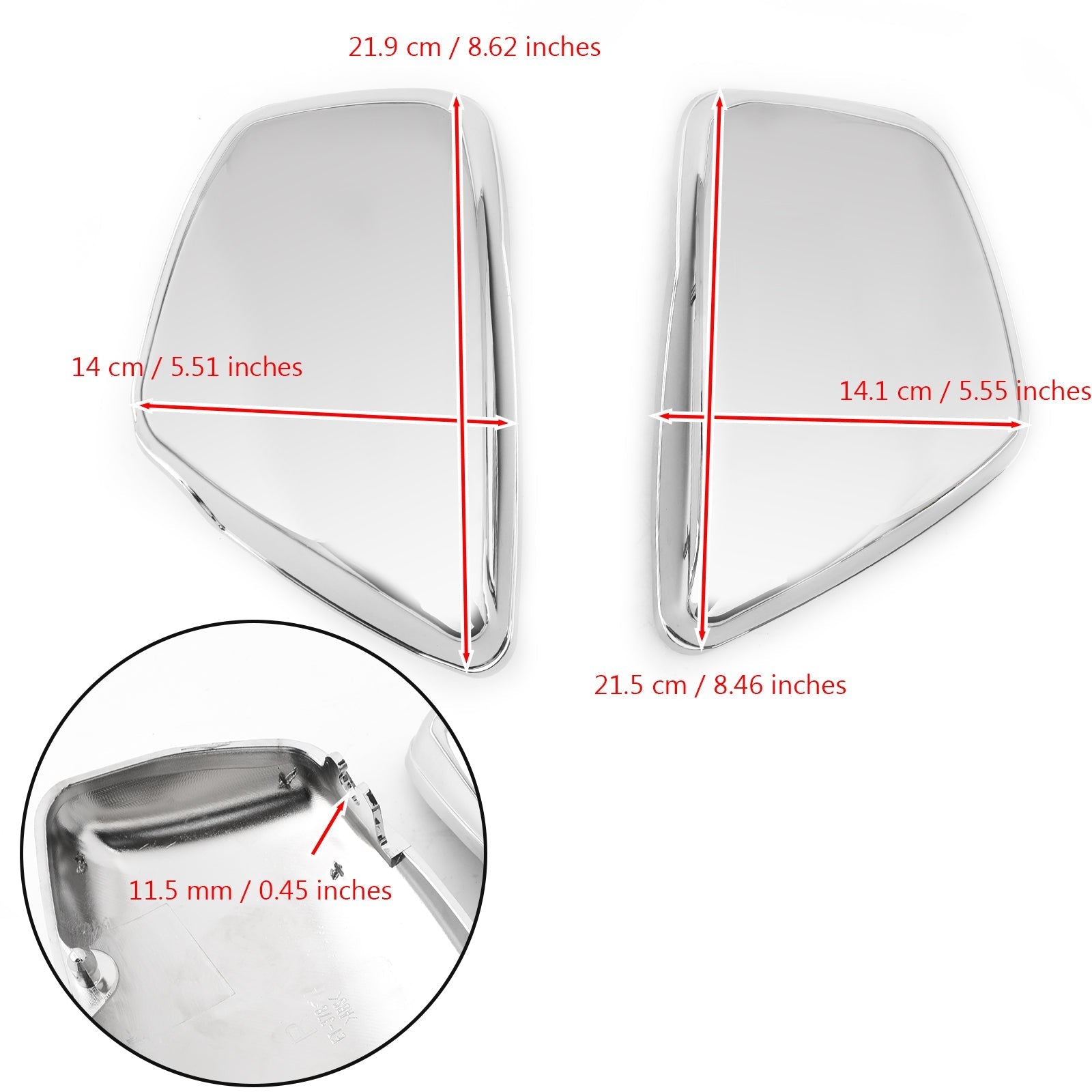 Pokrywa boczna akumulatora dla Yamaha 1984-up XV 700 750 1000 1100 Virago lewy i prawy