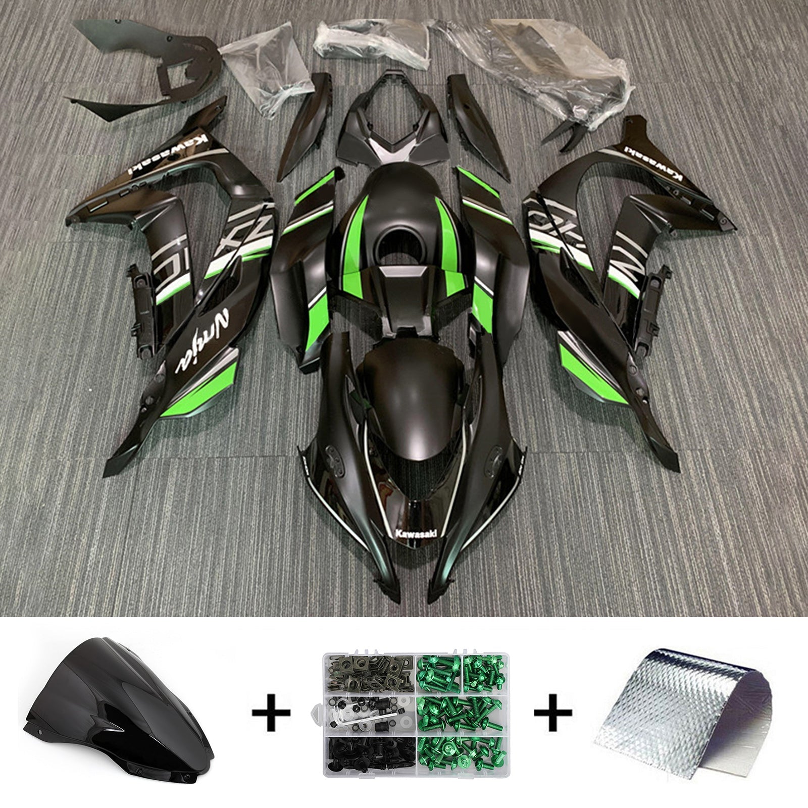 Amotopart Kawasaki ZX10R 2016-2020 ABS kunststof carrosseriekuipset