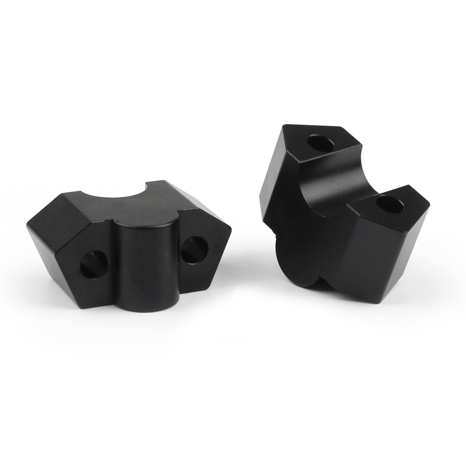 Pinces de montage de guidon de moto en aluminium 7/8 "22mm pour Kawasaki Z250 BLK générique