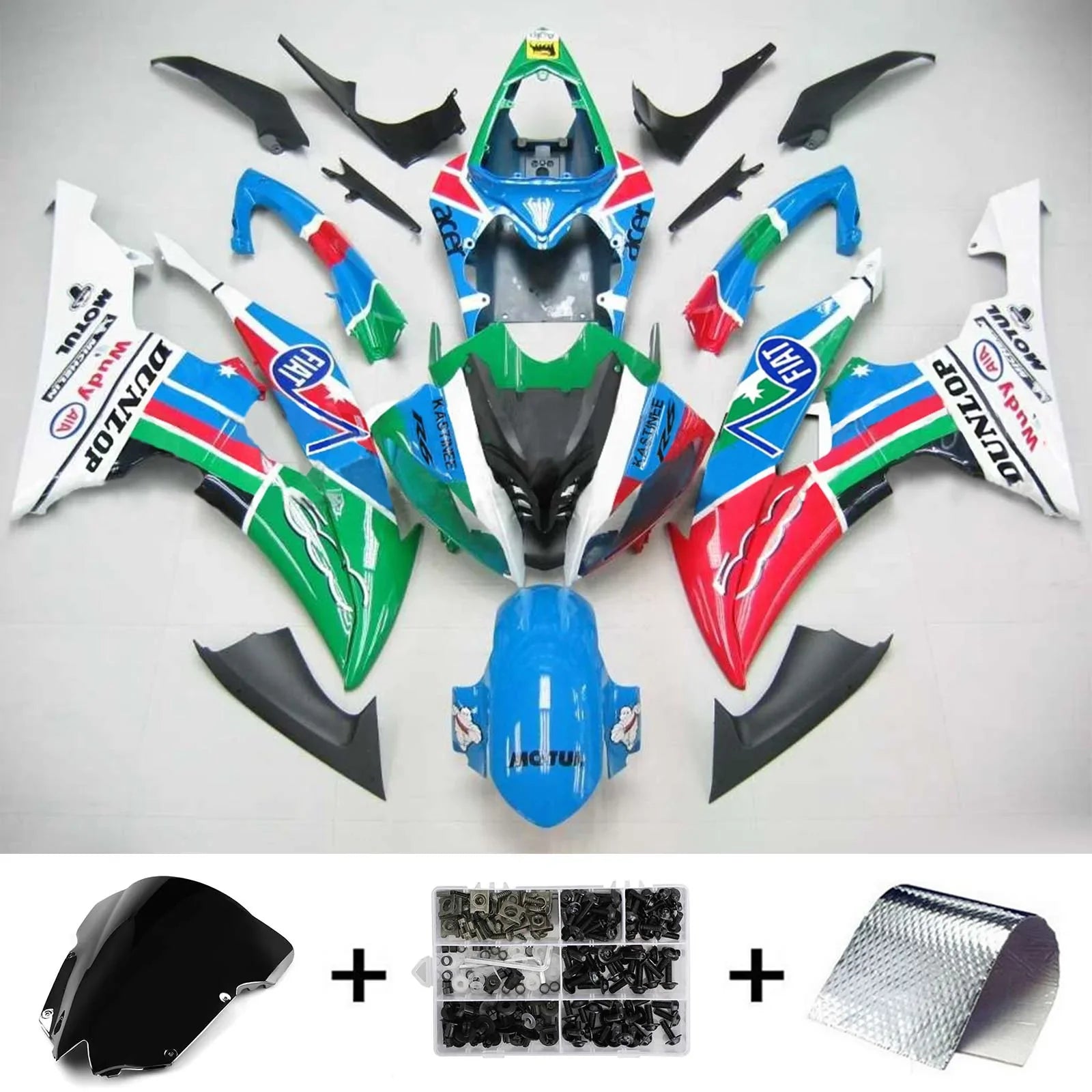 Amotopart Sealing Kit za Yamaha YZF 600 R6 2008-2016 generic