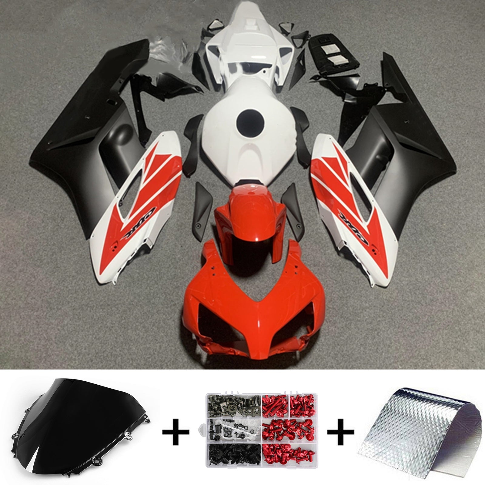 Amotopart Honda CBR1000RR 2004-2005 ABS muovinen korin suojasarja