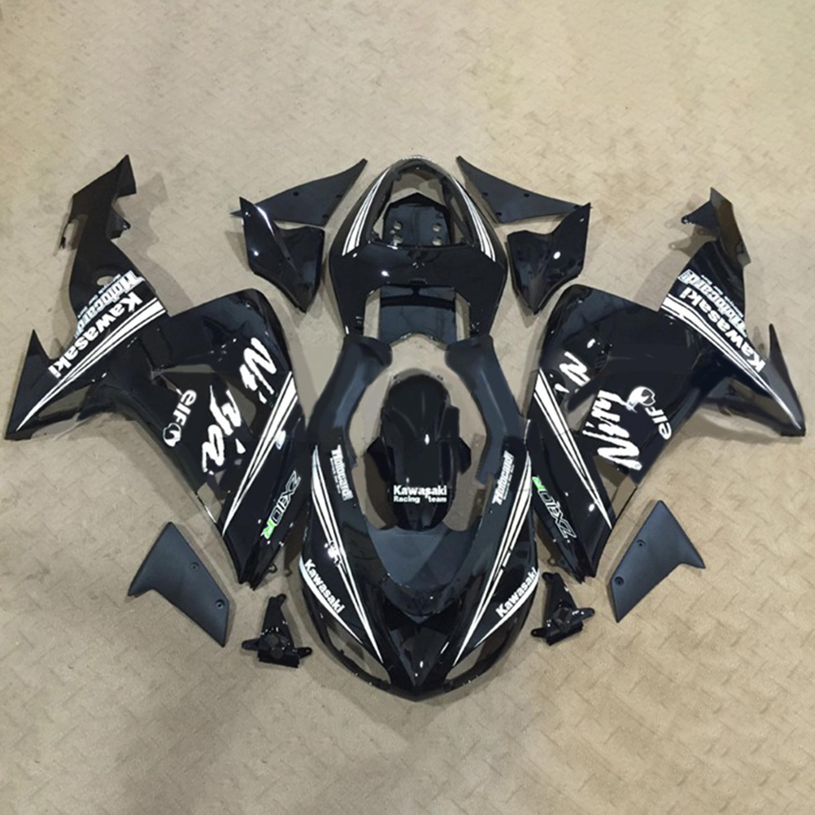 Amotopart Kawasaki ZX10R 2006-2007 ABS kunststof carrosseriekuipset