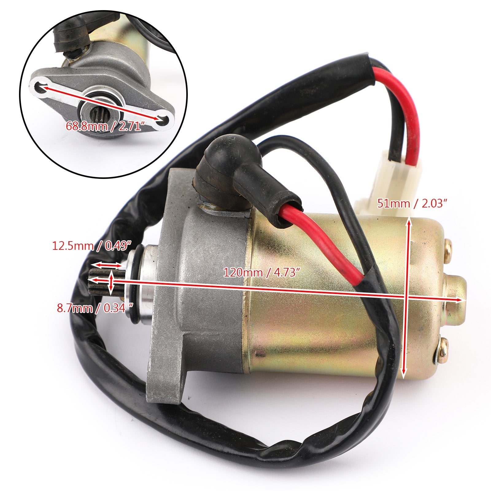 Nieuwe Startmotor Voor Kawasaki 90 KFX90 KSF90 ATV 2007-2020 21163-Y002 21163Y002 Generieke
