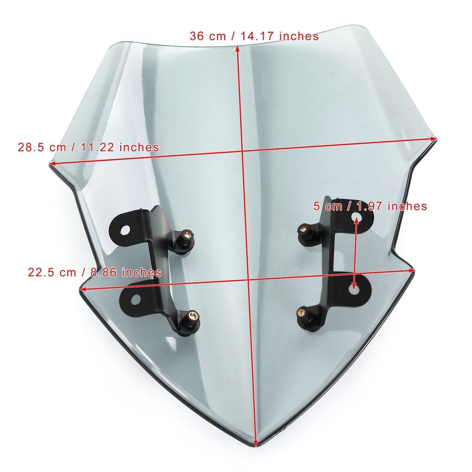 Parabrezza motociclistico in plastica ABS per Yamaha MT-15 2018-2020