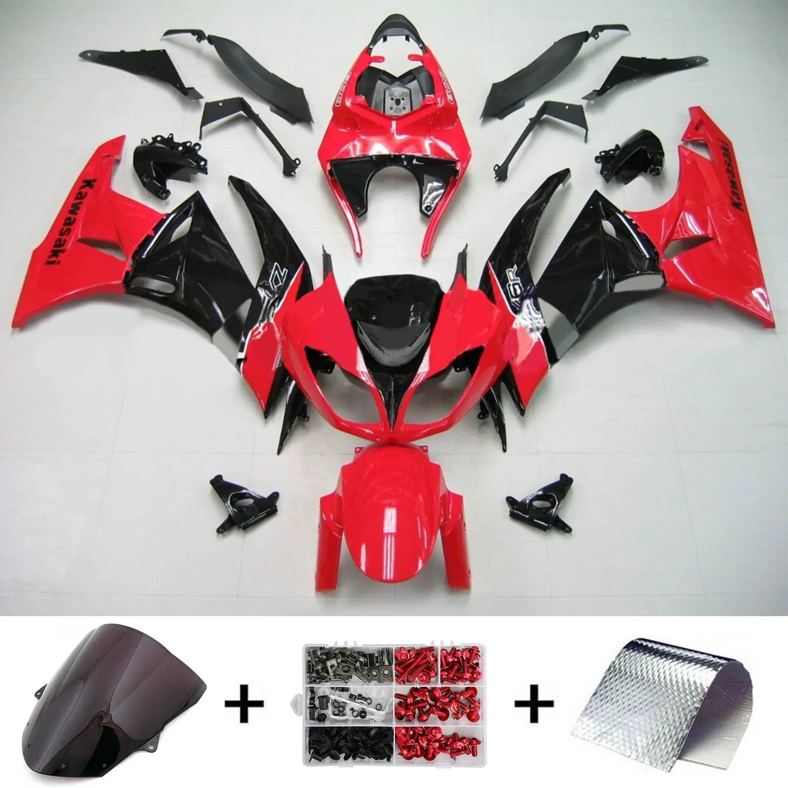Amotopart kuipset voor Kawasaki ZX6R 636 2009-2012 Generiek