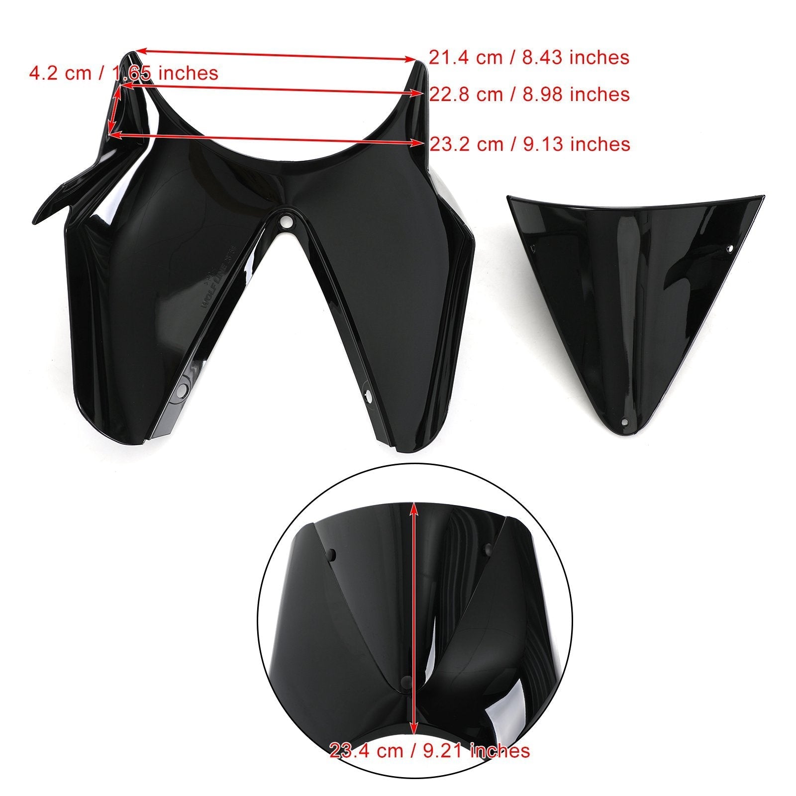Parabrezza motociclistico in plastica ABS per Yamaha XSR700 XSR900 2020 Generico