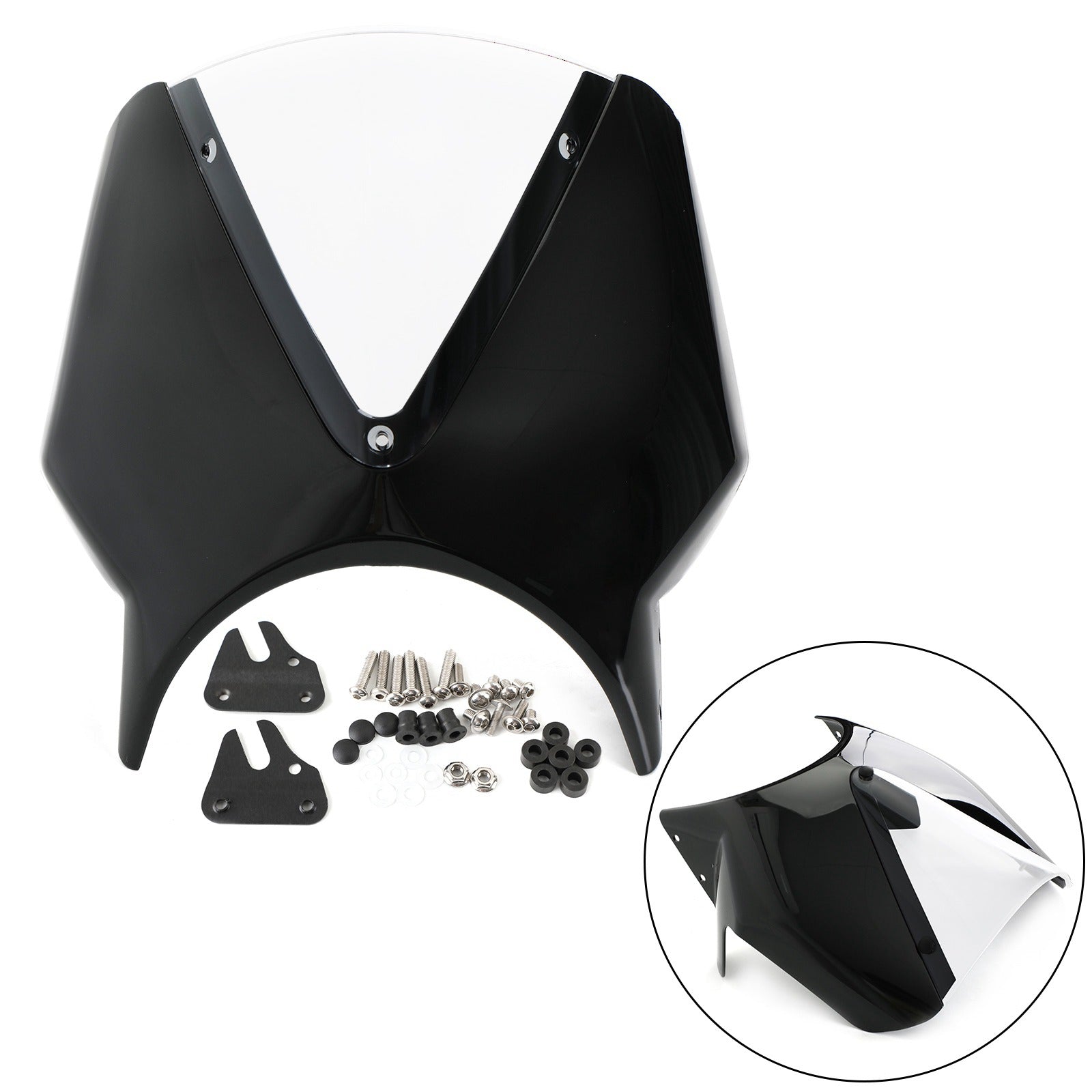 Parabrezza motociclistico in plastica ABS per Yamaha XSR700 XSR900 2020 Generico