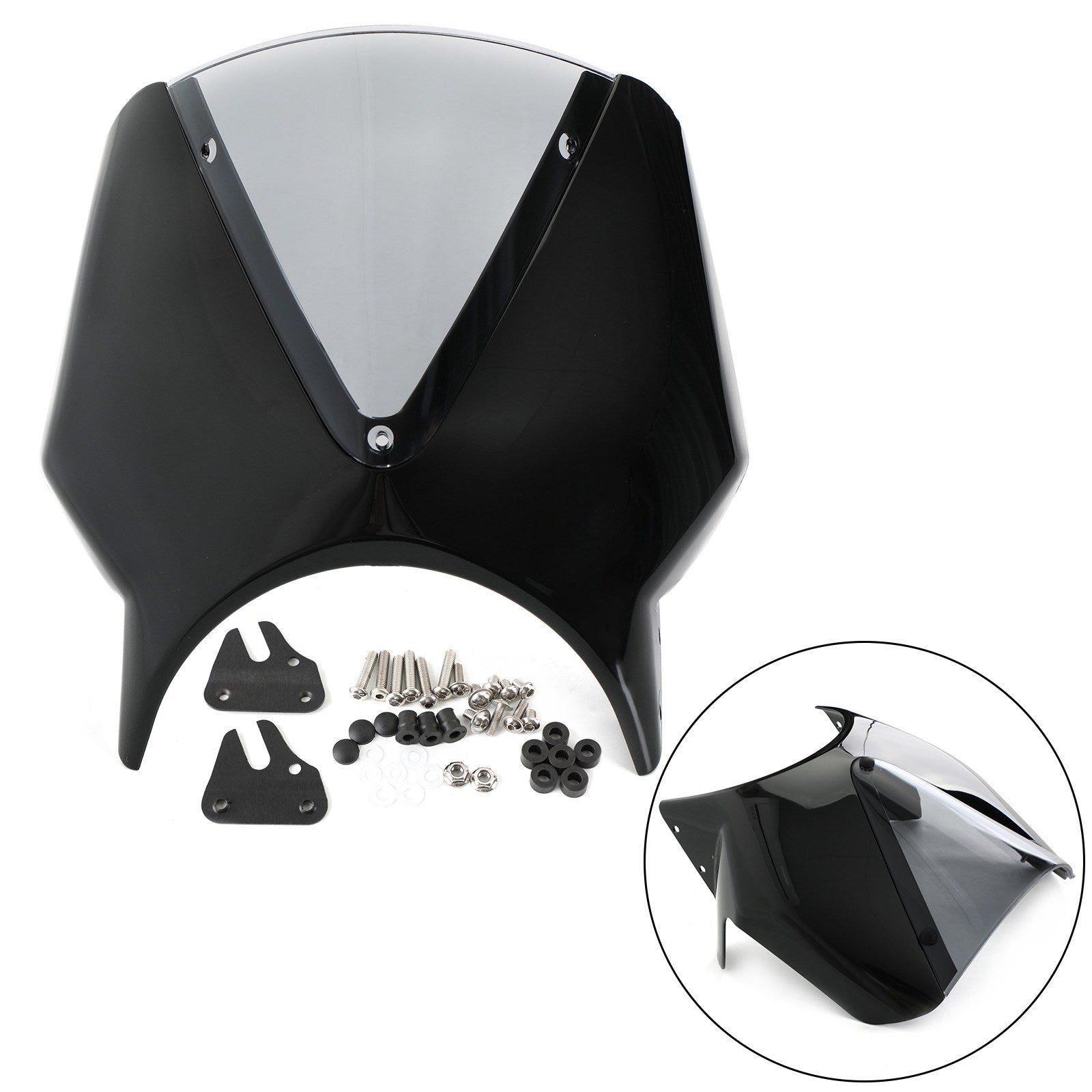 Parabrezza motociclistico in plastica ABS per Yamaha XSR700 XSR900 2020 Generico