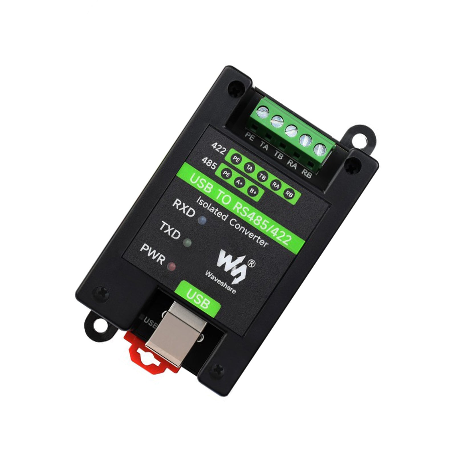 Izolowany konwerter klasy przemysłowej USB na obwody z wieloma zabezpieczeniami RS485/RS422