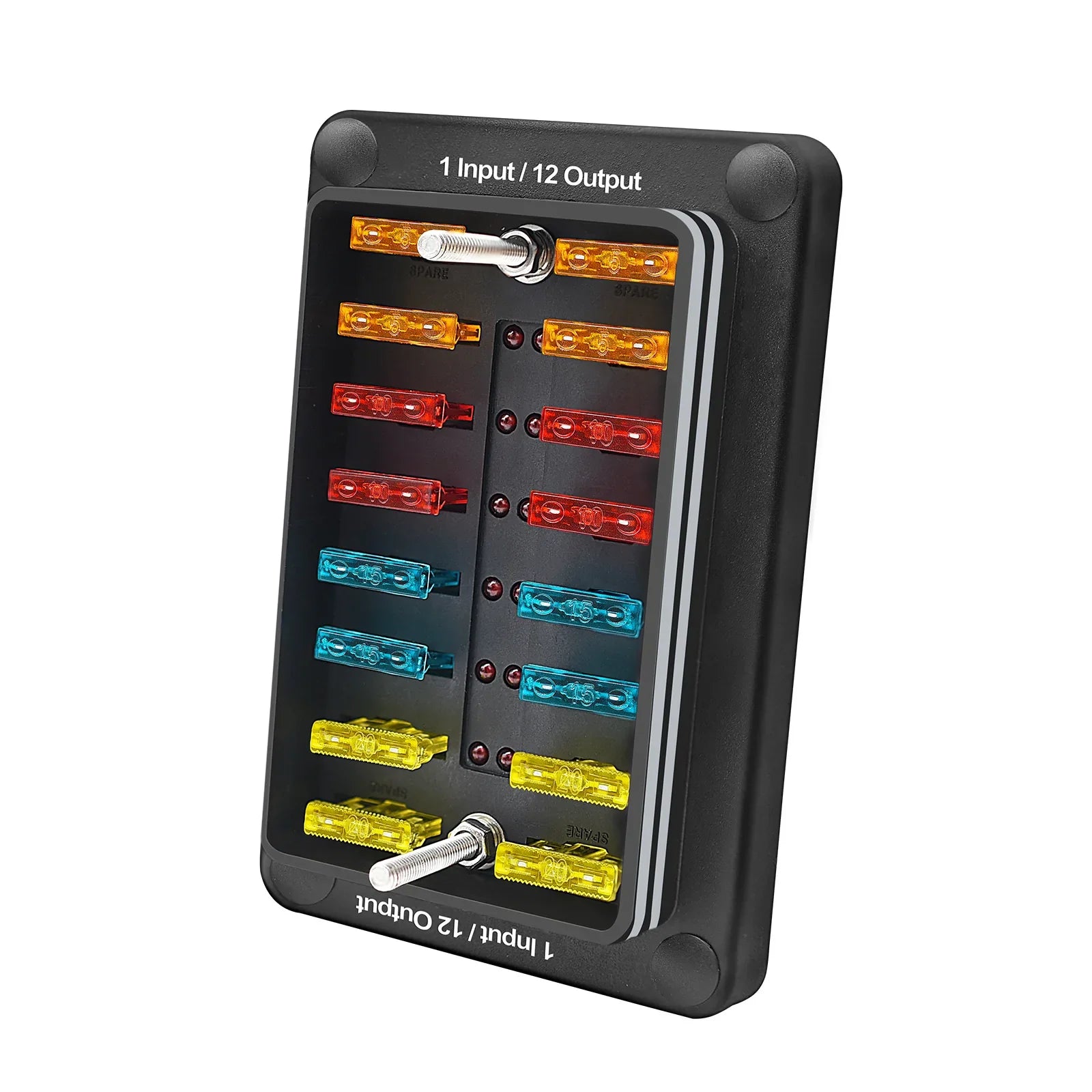 Support de bloc de boîte à fusibles à lame 6 voies/12 voies ATO ATC pour bateau marin de voiture étanche