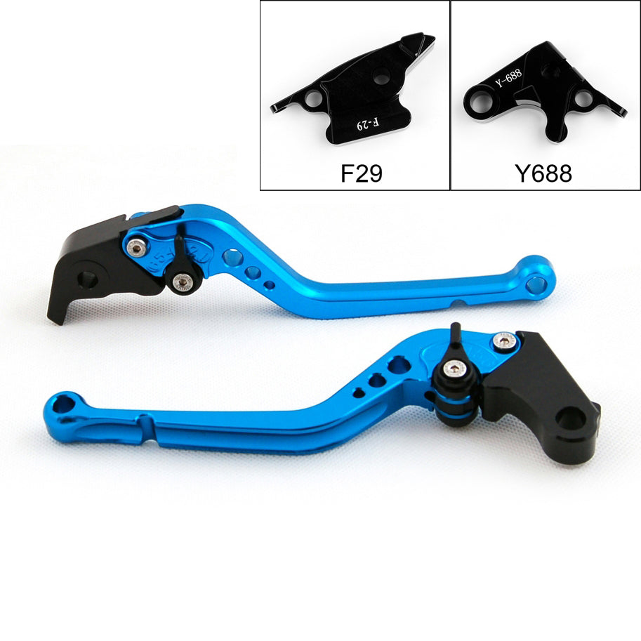 Leve della frizione del freno lunghe per Honda CBR600RR 03-06 CBR954RR 02-03 Nero generico