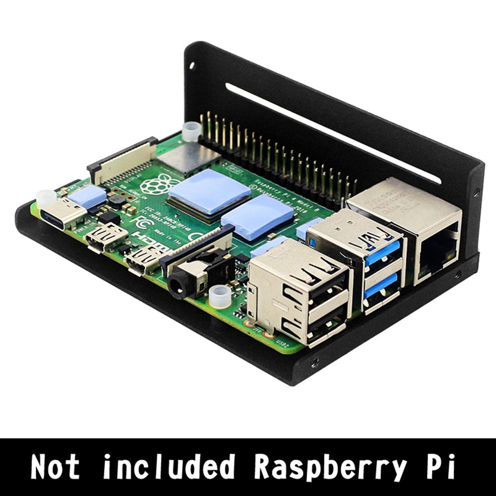 Ohišje iz aluminijeve zlitine s 3,5 -palčnim zaslonom + LCD zaslon za Raspberry Pi 4 Model B