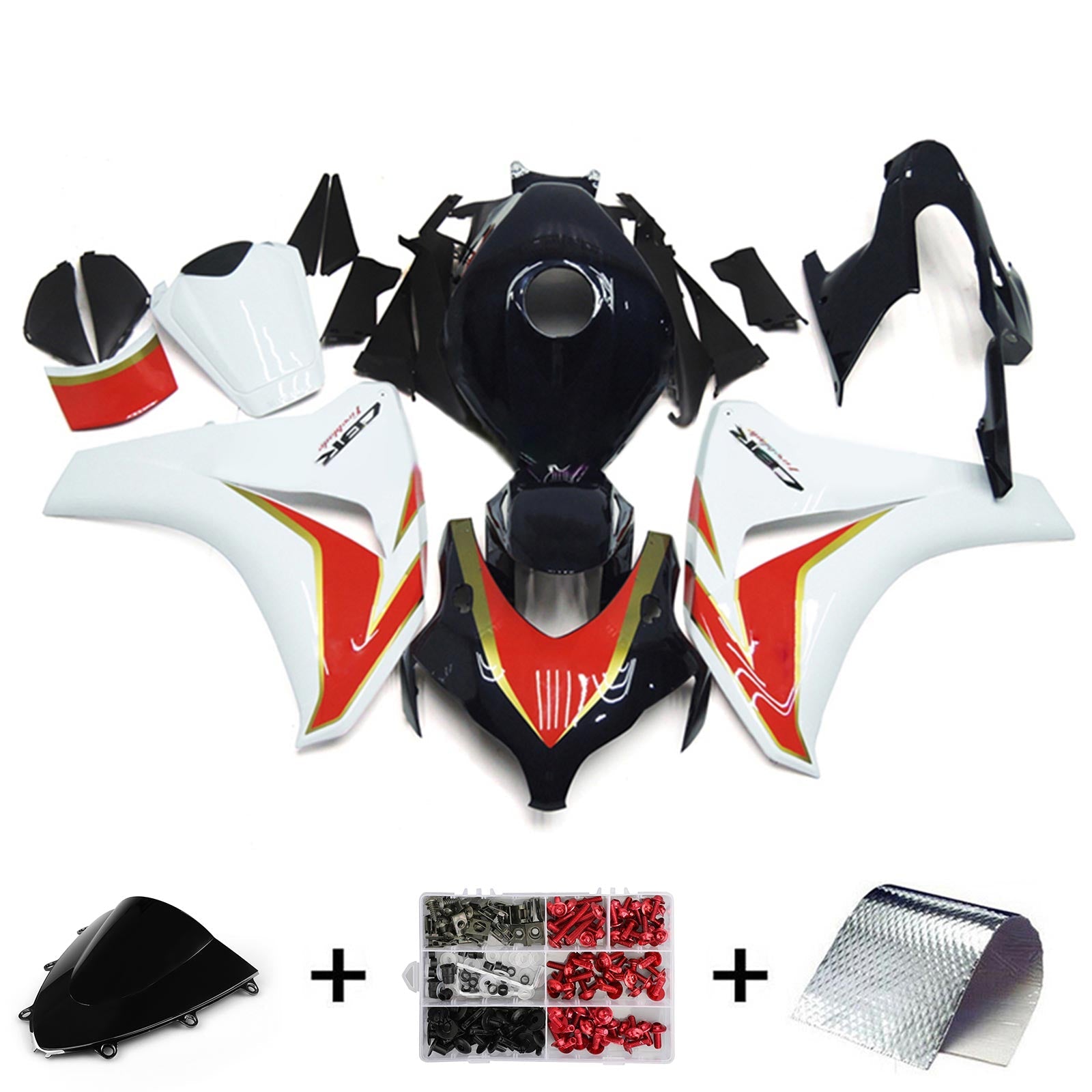 Amotopart Honda CBR1000RR 2008-2011 ABS muovinen korin suojasarja
