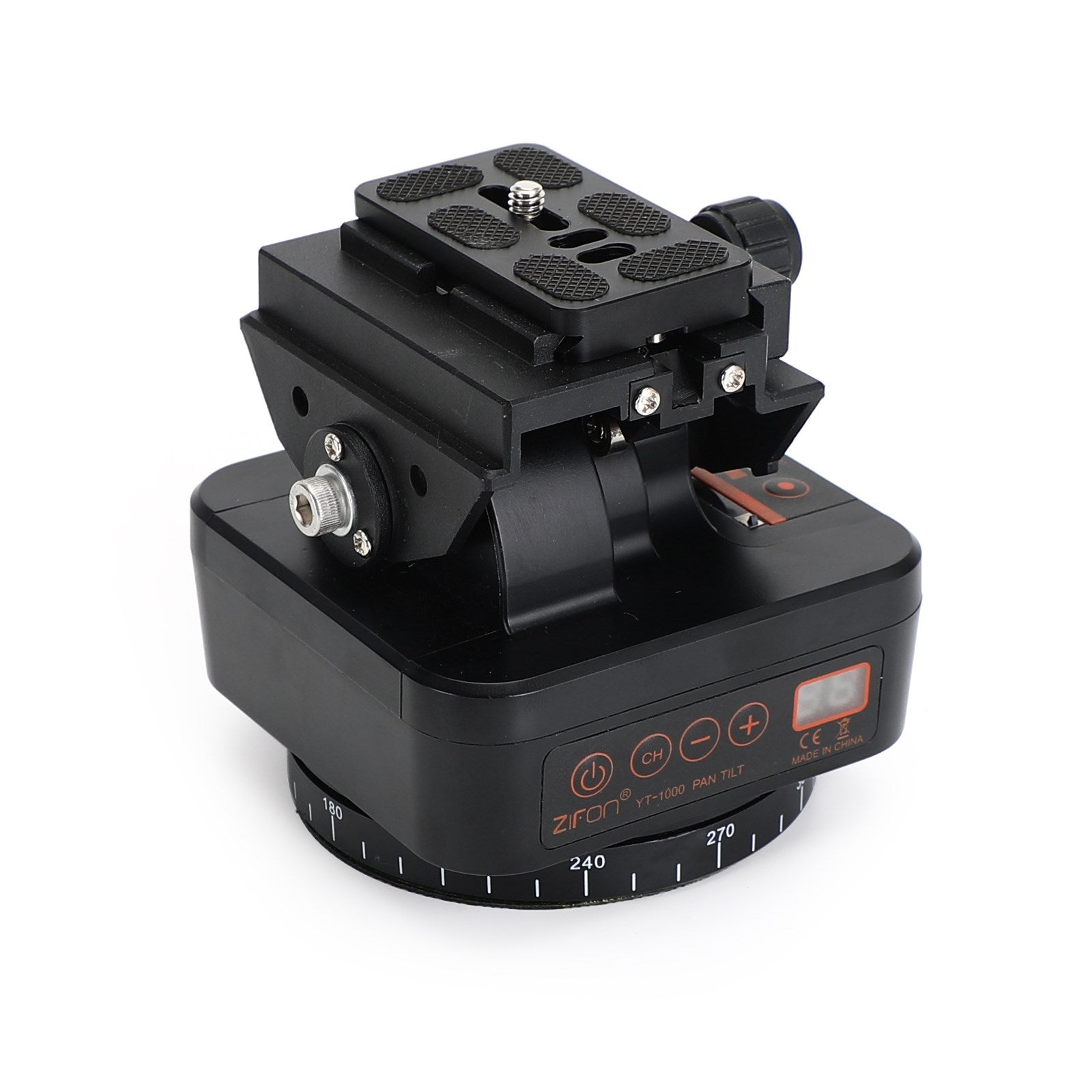 ZIFON YT-1000 Testa treppiede rotante panoramica a 360° con telecomando per telefono Gopro DSLR