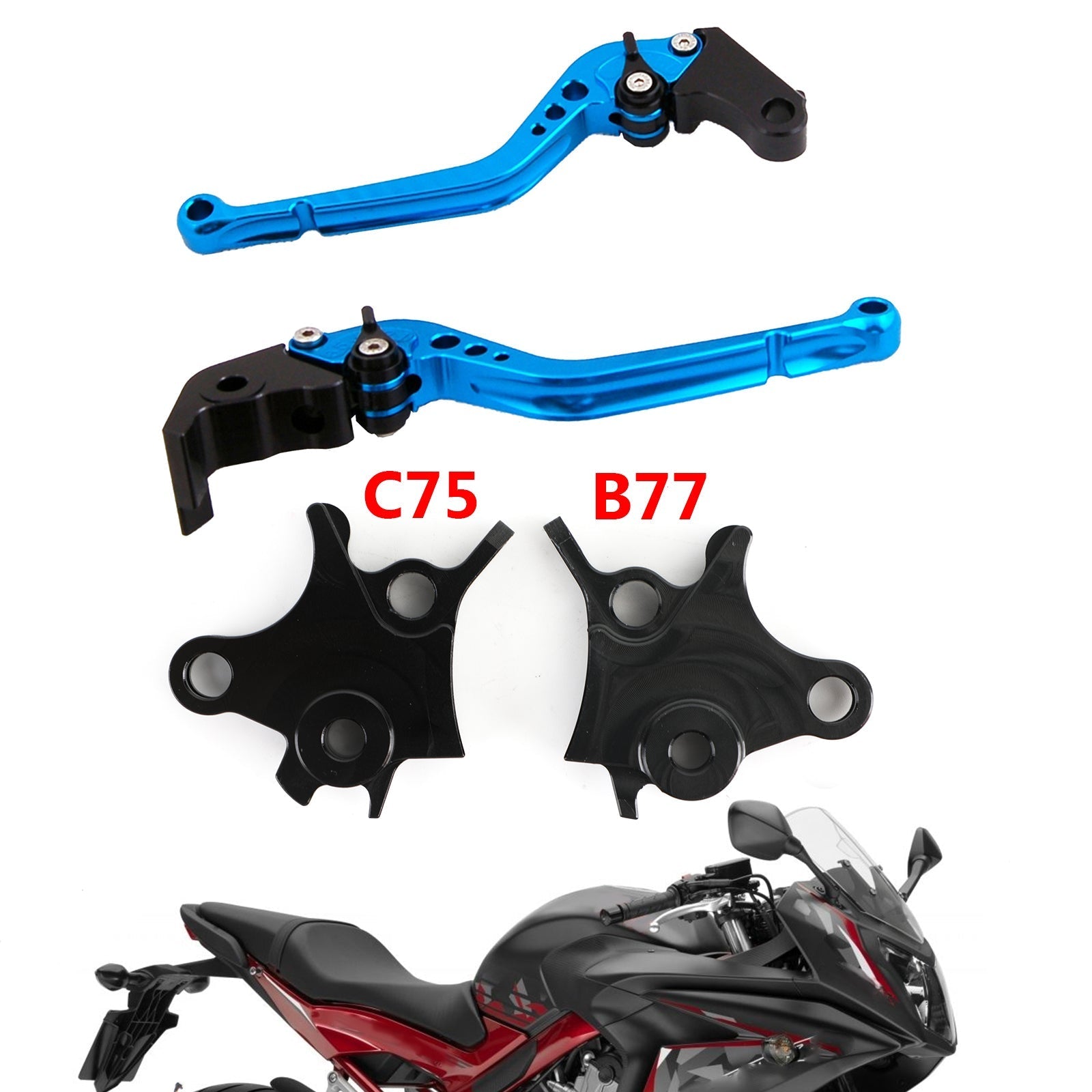 Leva del freno frizione regolabile per BMW R1200GS AVVENTRE (LC) 2014-2018 Generico