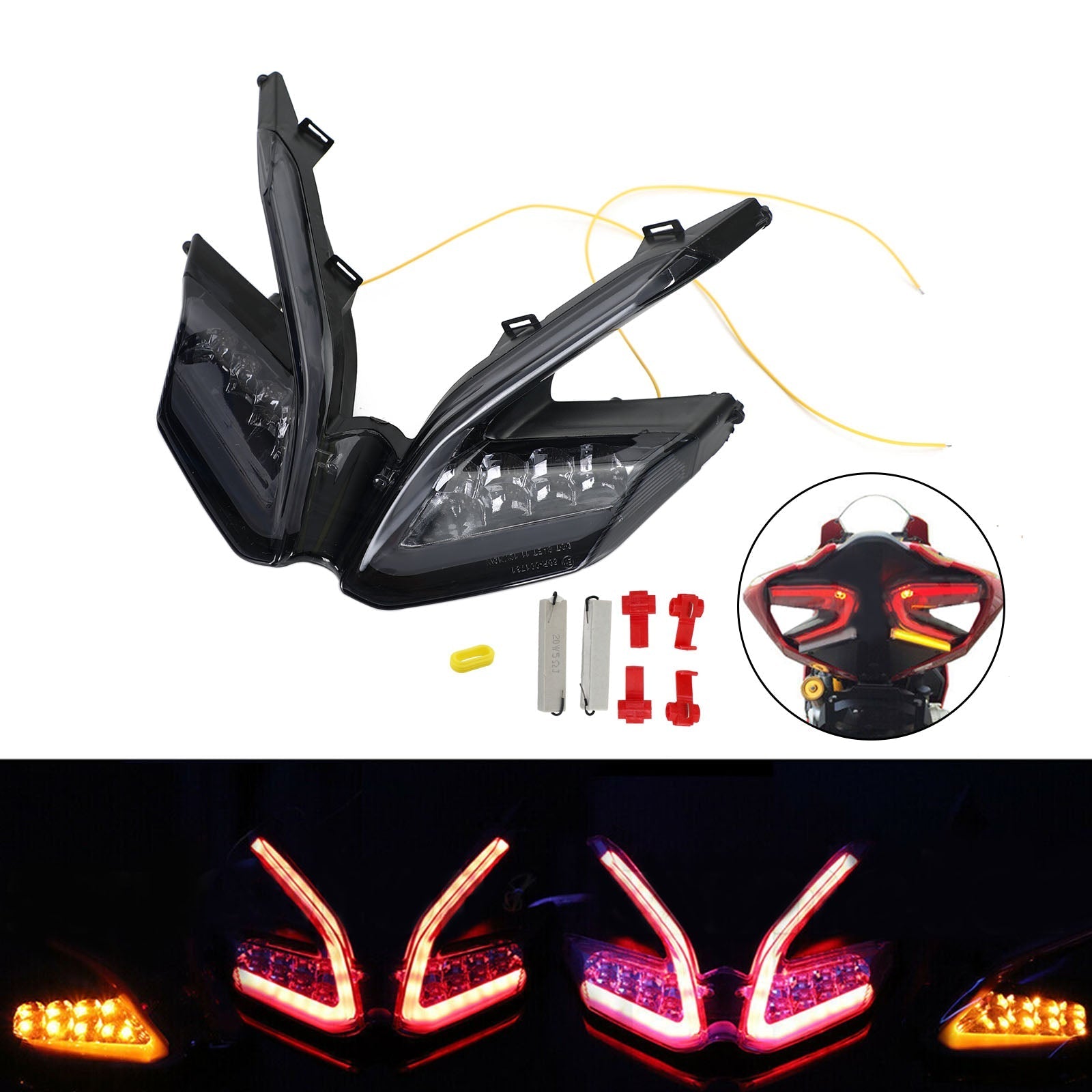 Ducati 959 899 1299 1199 Panigale LED Feu arrière intégré Clignotants