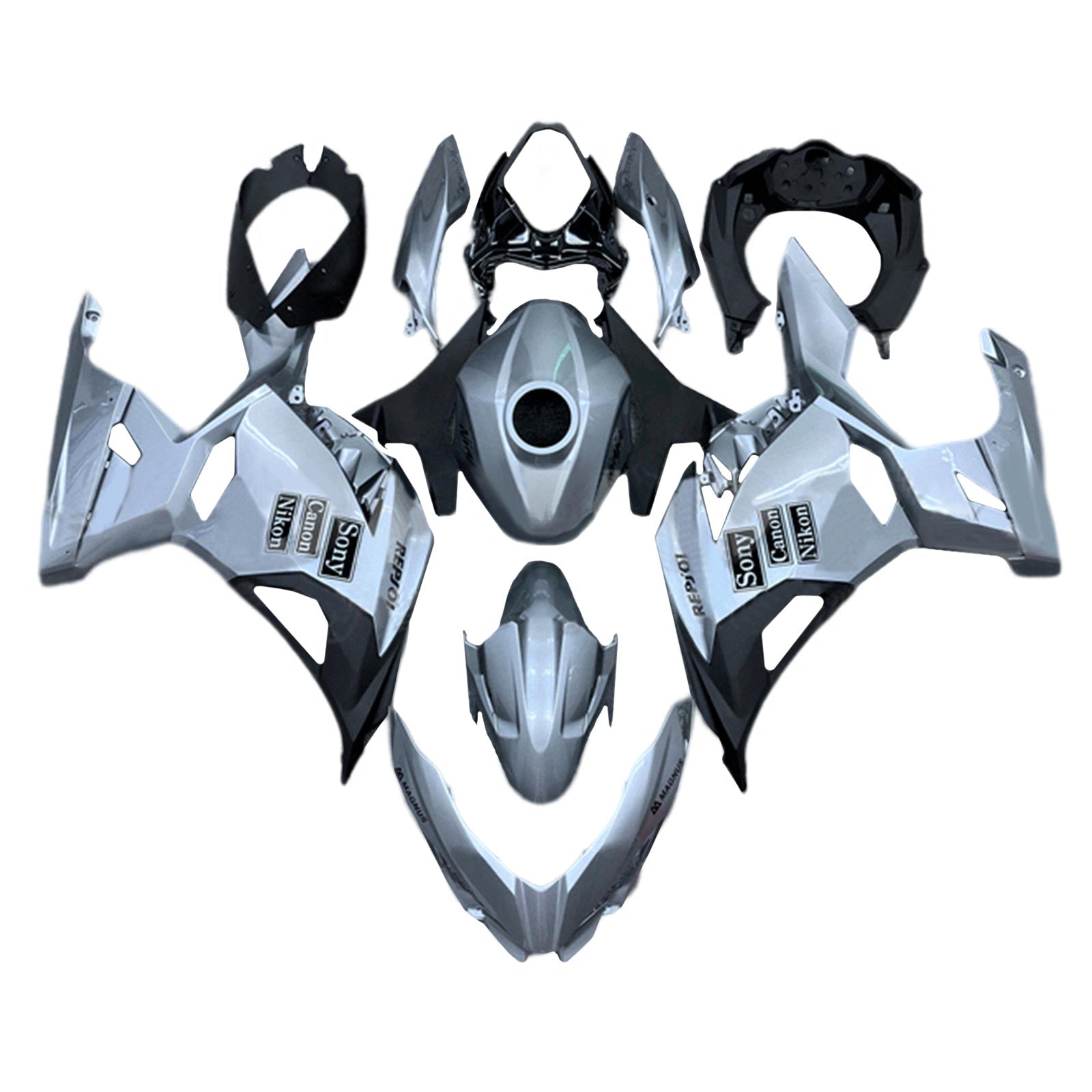 Amotopart kawasaki ex400 ninja400 2018-2023 komplet poštenosti corrier plastični abs