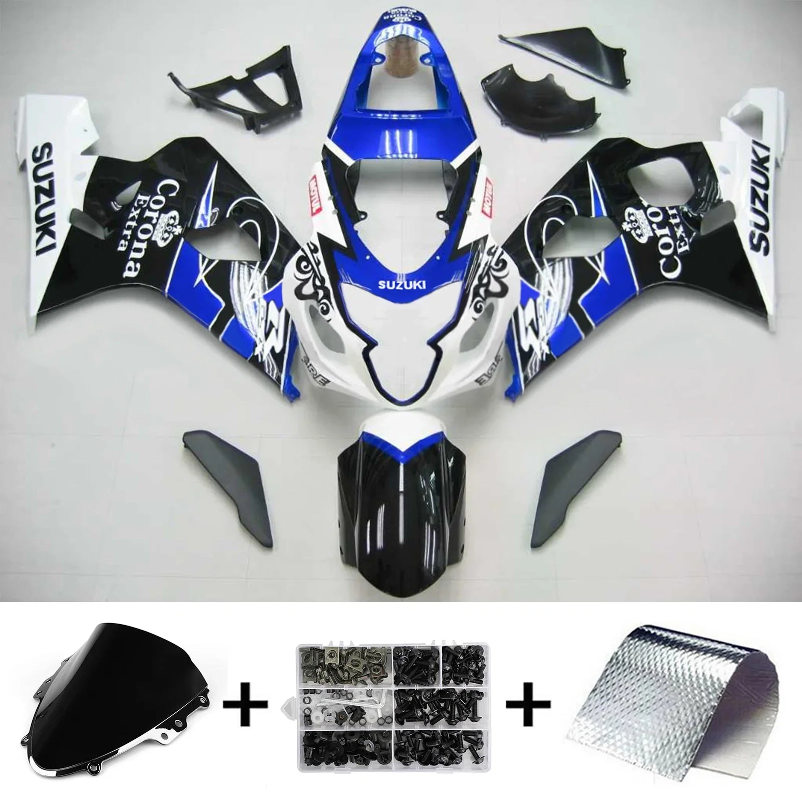 Amotopart Suzuki GSXR 600/750 2004-2005 Kit Carrosserie Plastic ABS