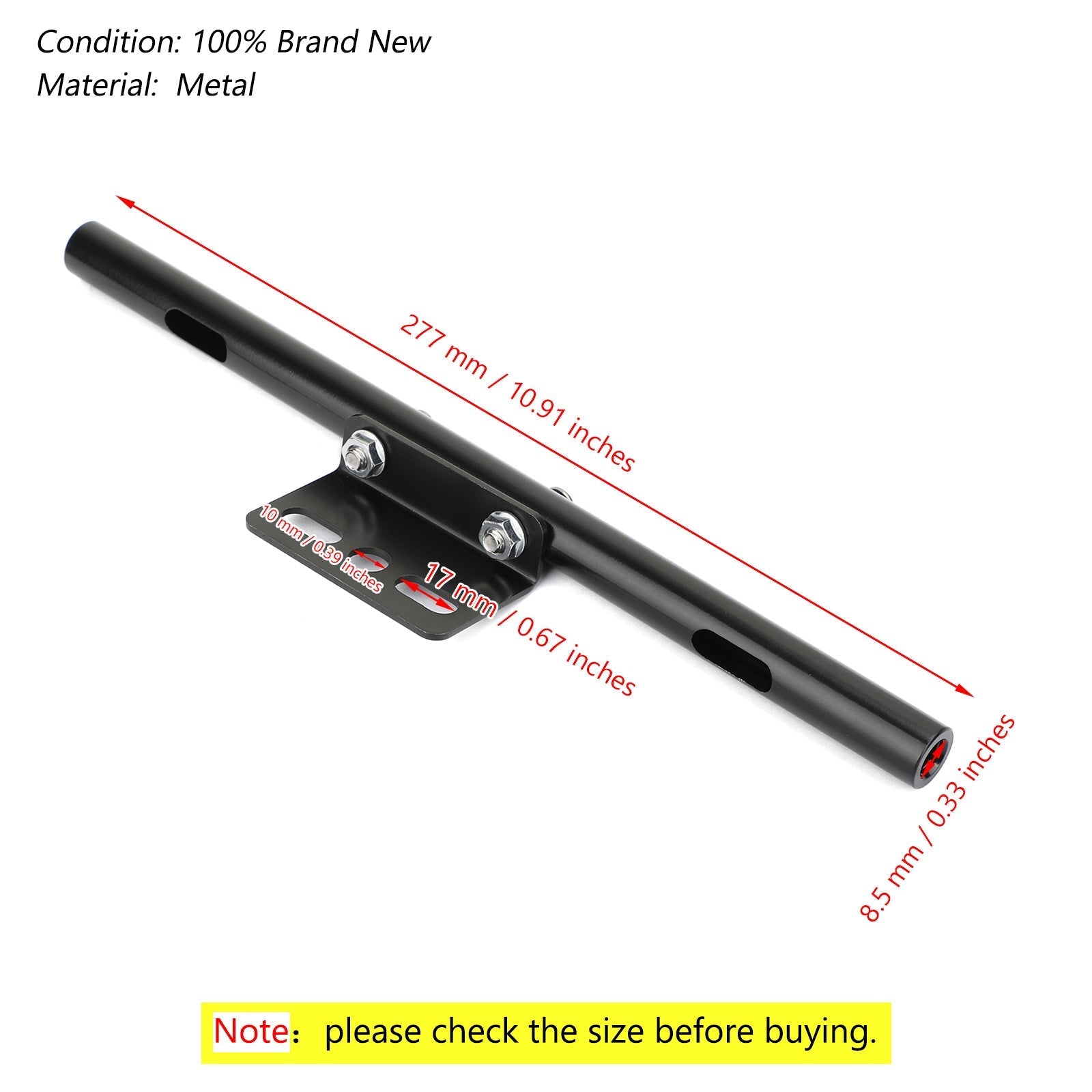 Alicates universales para las barras de iluminación de la llamativa motocicleta genérica