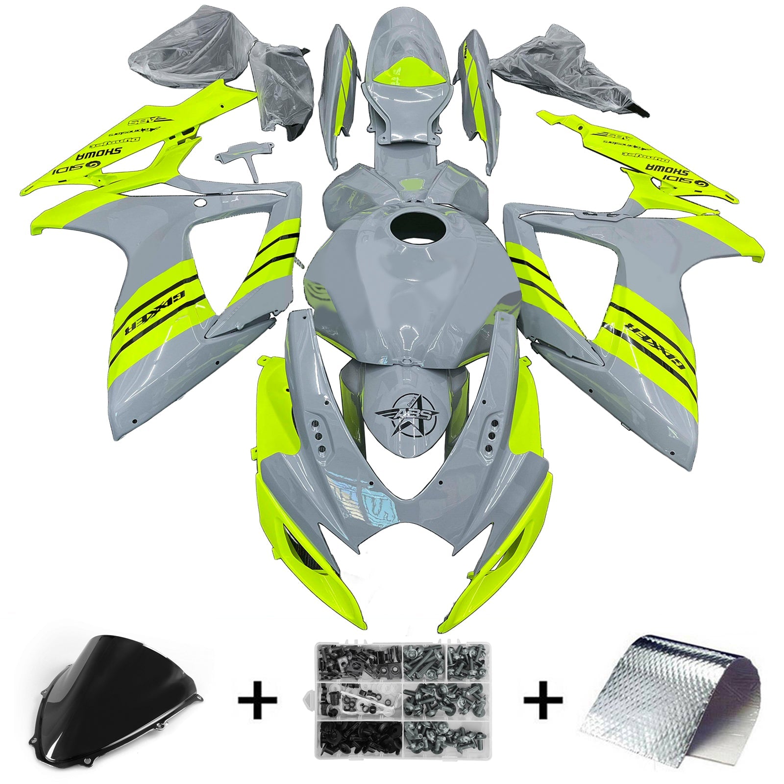 Amotopart Suzuki GSXR 600/750 2006-2007 K6 komplet komplet plastični abs