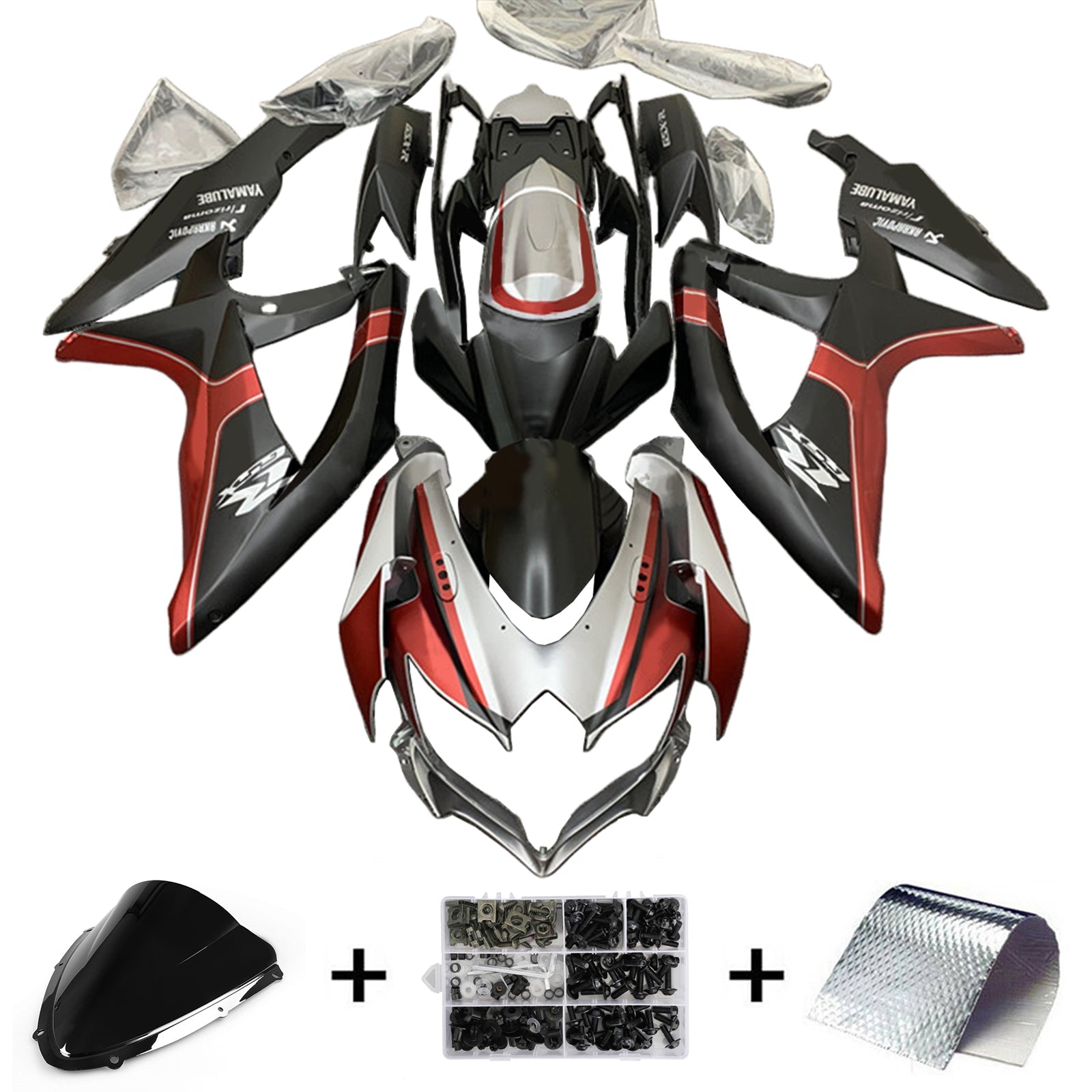 Amotopart Suzuki GSXR 600/750 2008-2010 K8 Kit Carrosserie Plastic Abs