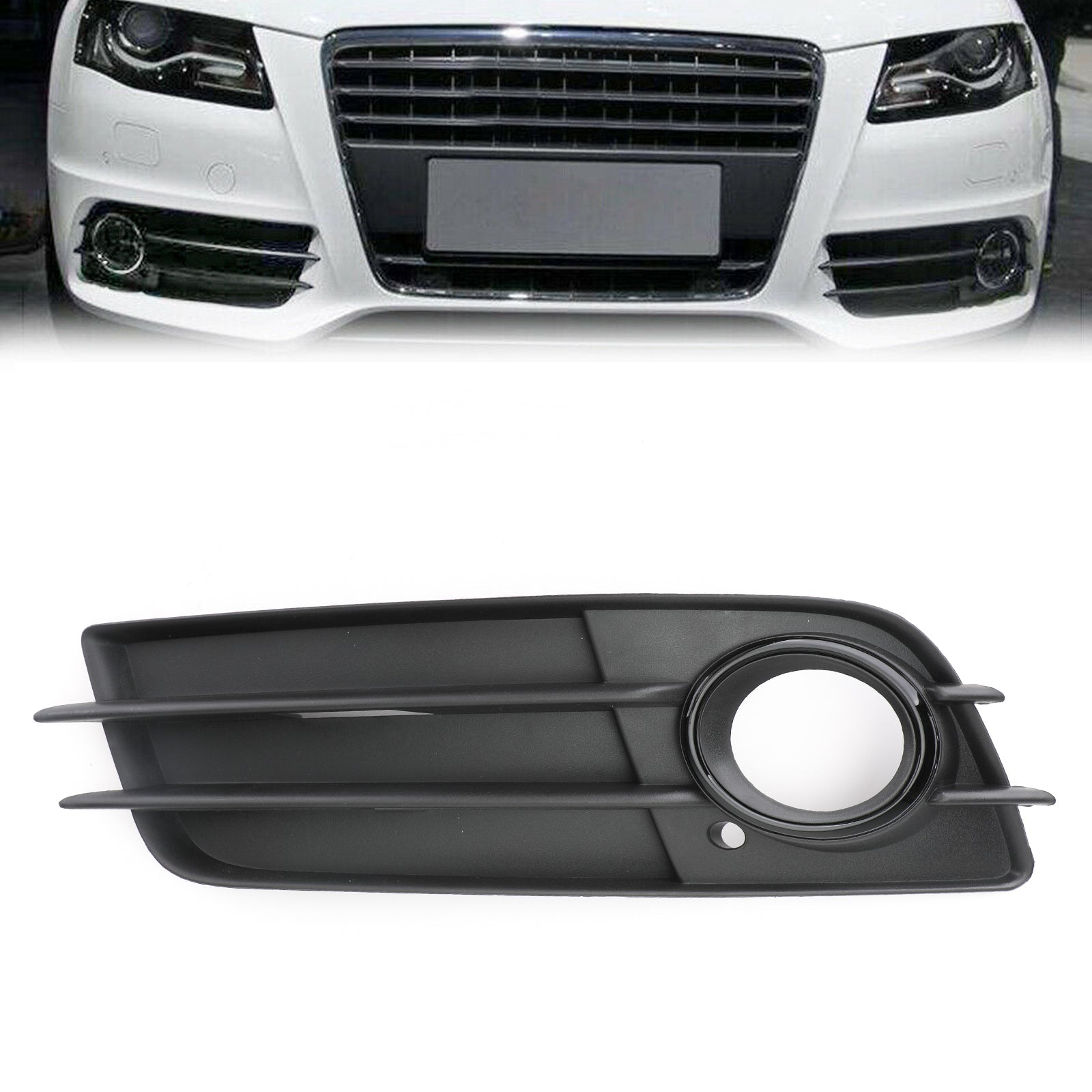 Pare-chocs S-Line de calandre antibrouillard noir mat côté gauche pour AUDI A4 B8 2008-2012 générique