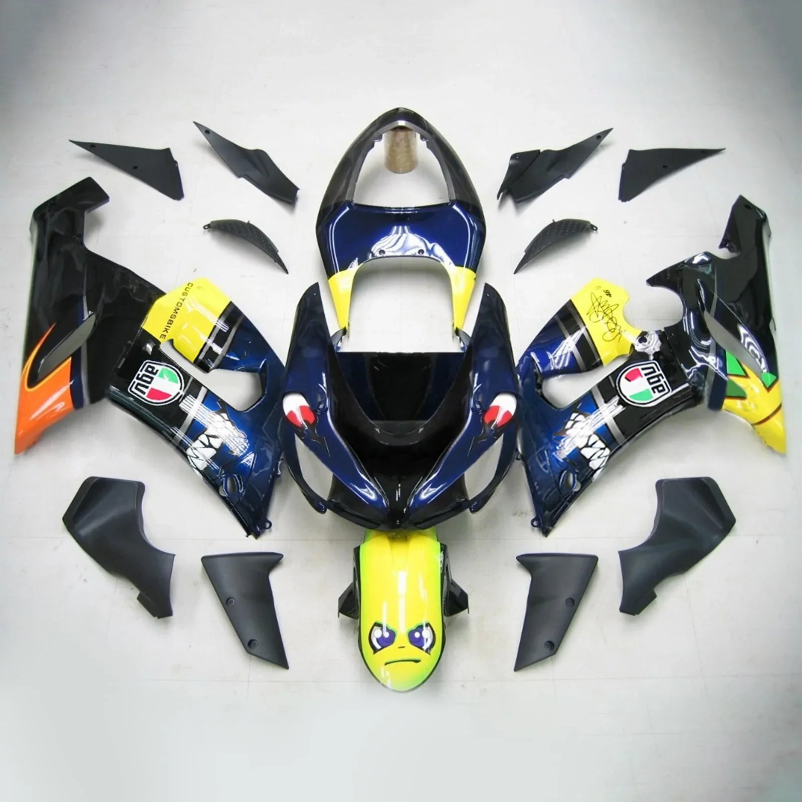 Amotopart kuipset voor Kawasaki ZX6R 636 2005-2006 Generiek