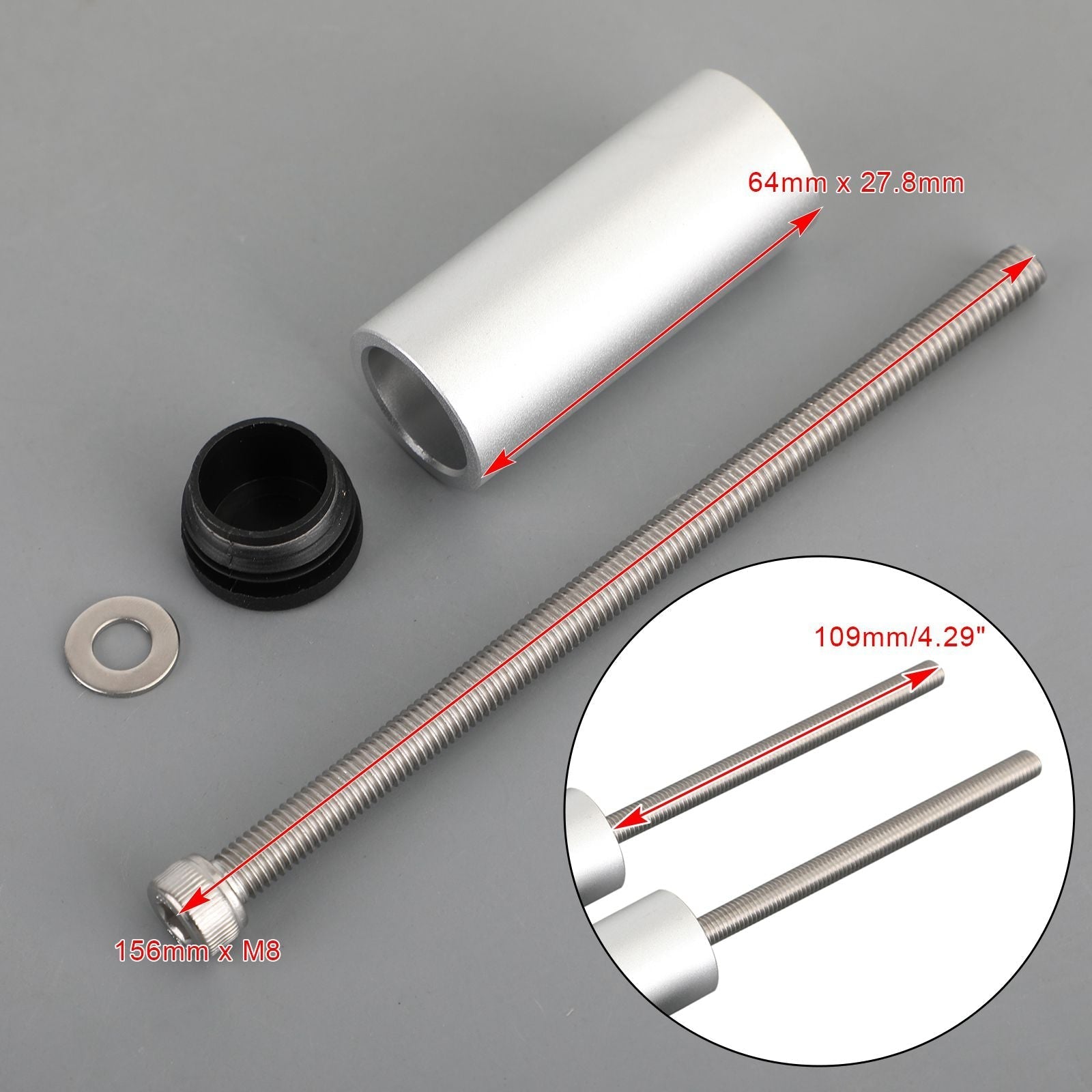 Areyourshop Para pomocniczych przedłużaczy świetlnych do BMW R1200GSA 14-2018 R1250GSA 18-2021