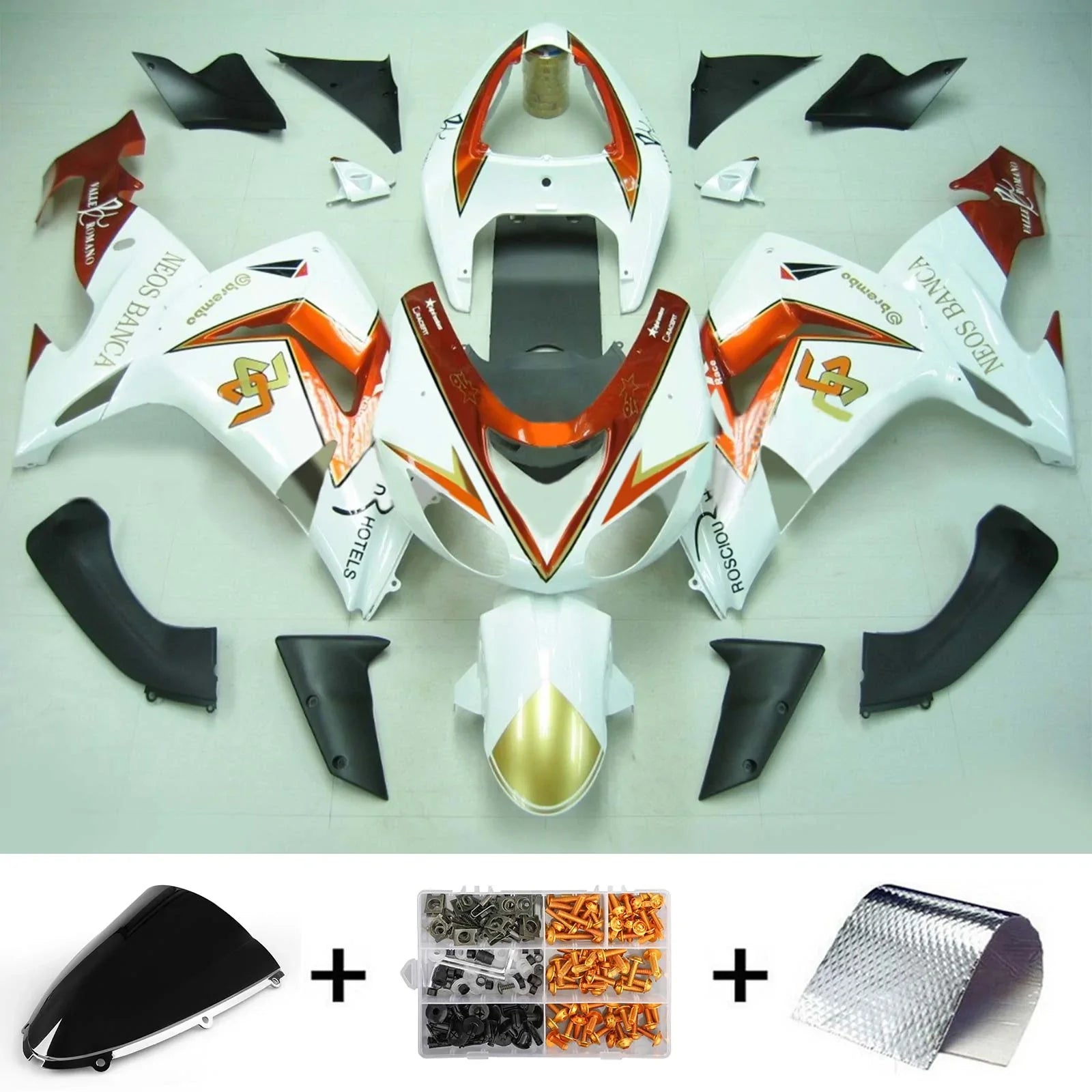 Amotopart kuipset voor Kawasaki ZX10R 2006-2007 Generiek