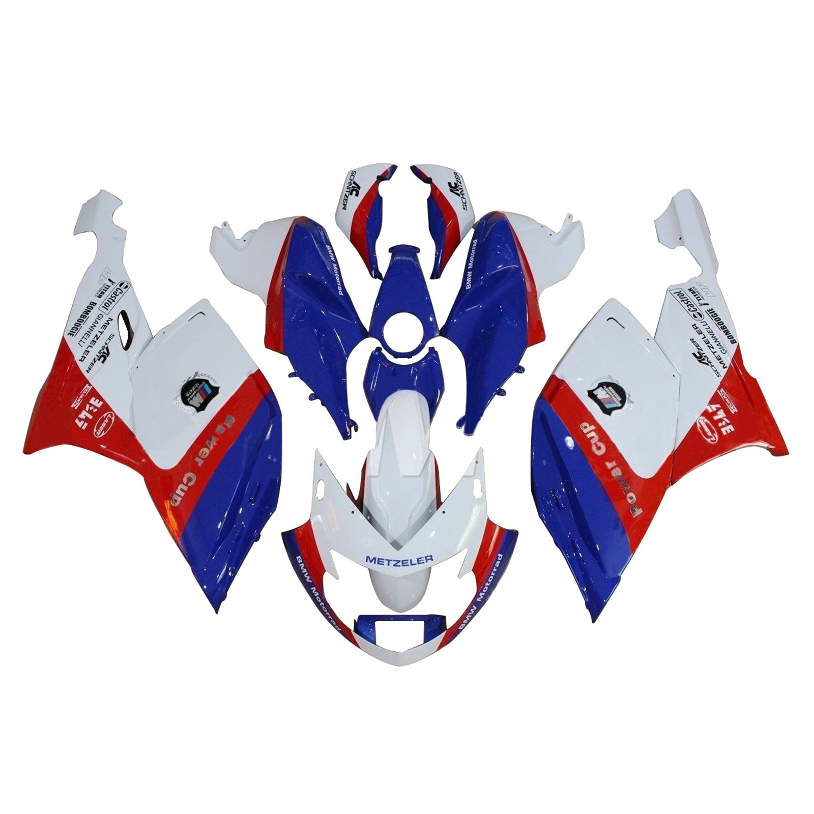 Amotopart BMW K1200S 2005-2010 Kit Carénage Carrosserie Plastique ABS