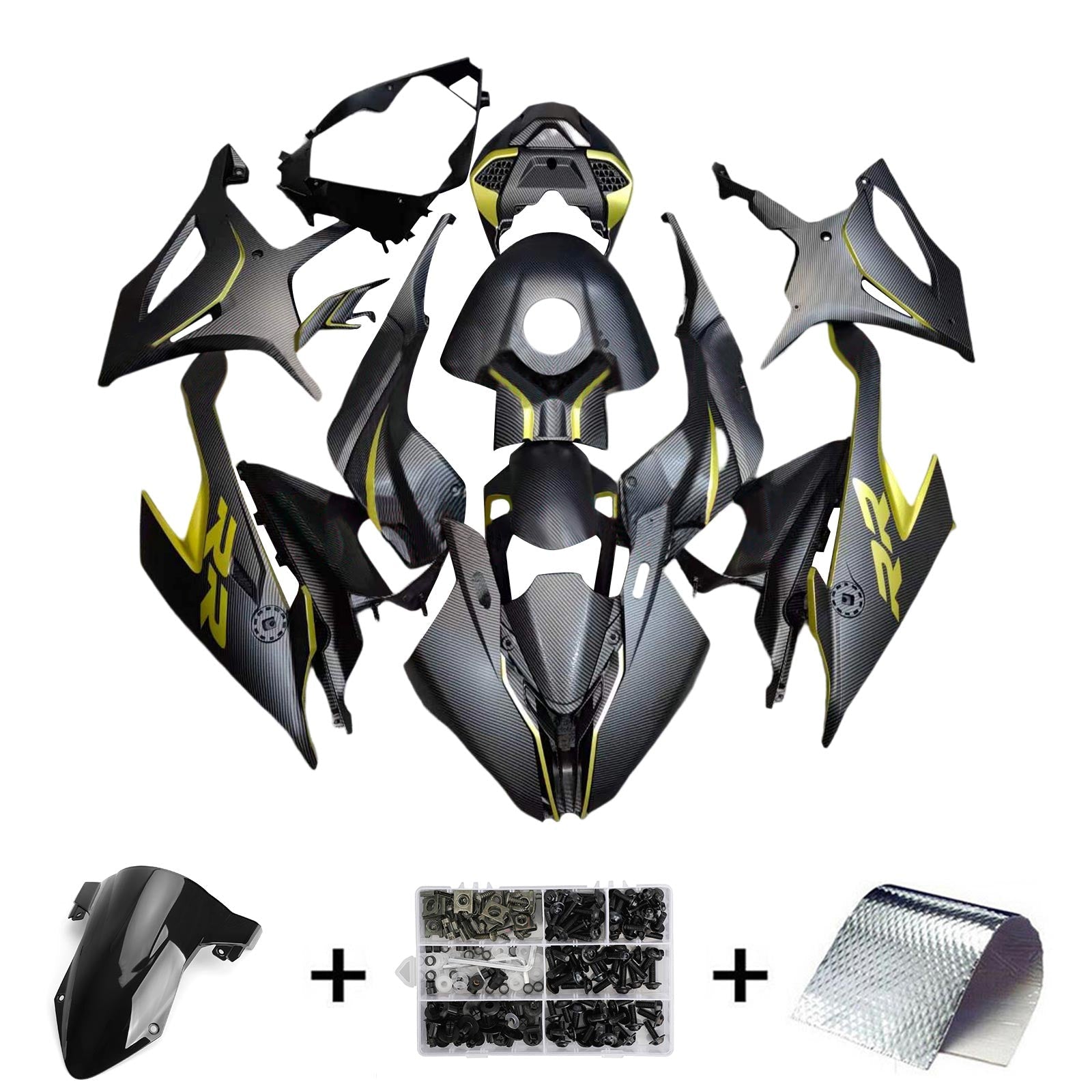 Amotopart BMW M1000RR S1000RR 2019-2022 Kuipset Carrosserie ABS Kunststof