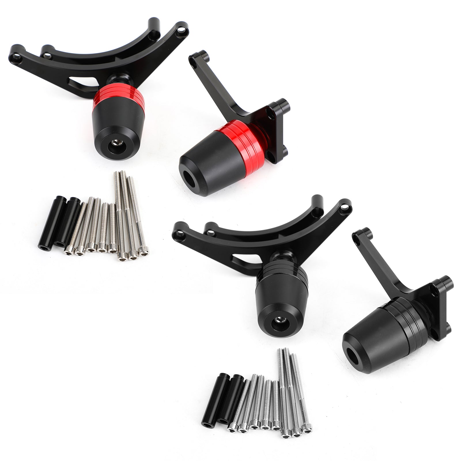 Billet ALU Anti Crash Frame Protector Noir Fit pour Ducati Supersport 939 17-19 Generic