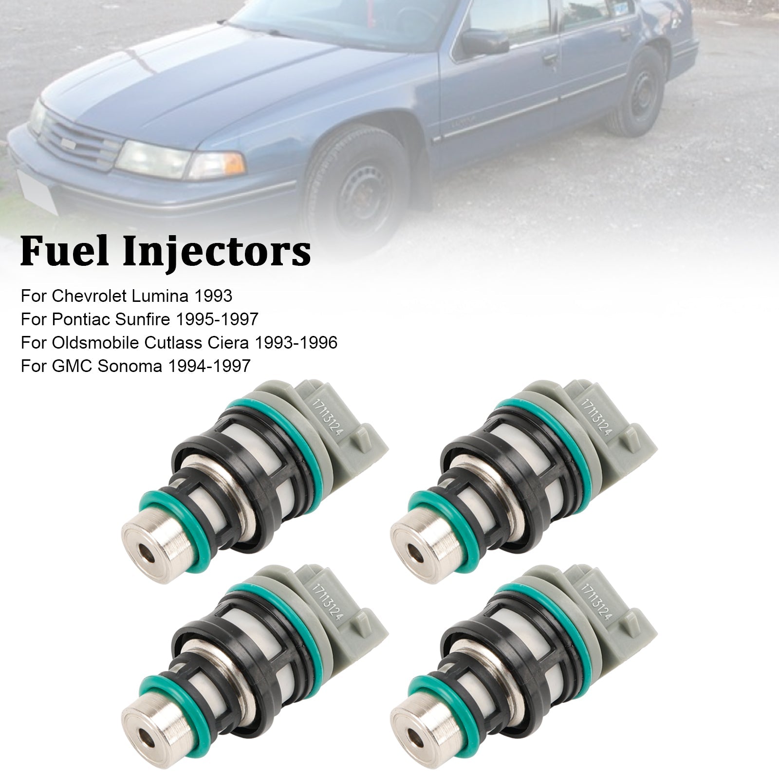 Injektorji za gorivo 17113124, 4 sobe, za Chevy, Buick Pontiac, 2.2 L, 17113197