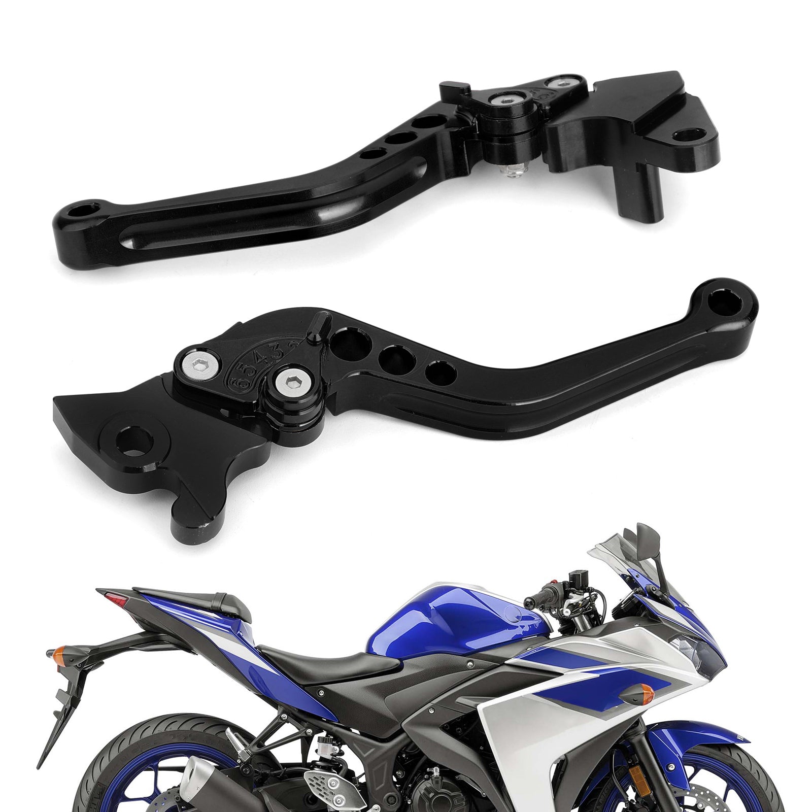 Leve della frizione freno per Yamaha YZF-R15 2008-2014 Silver generico