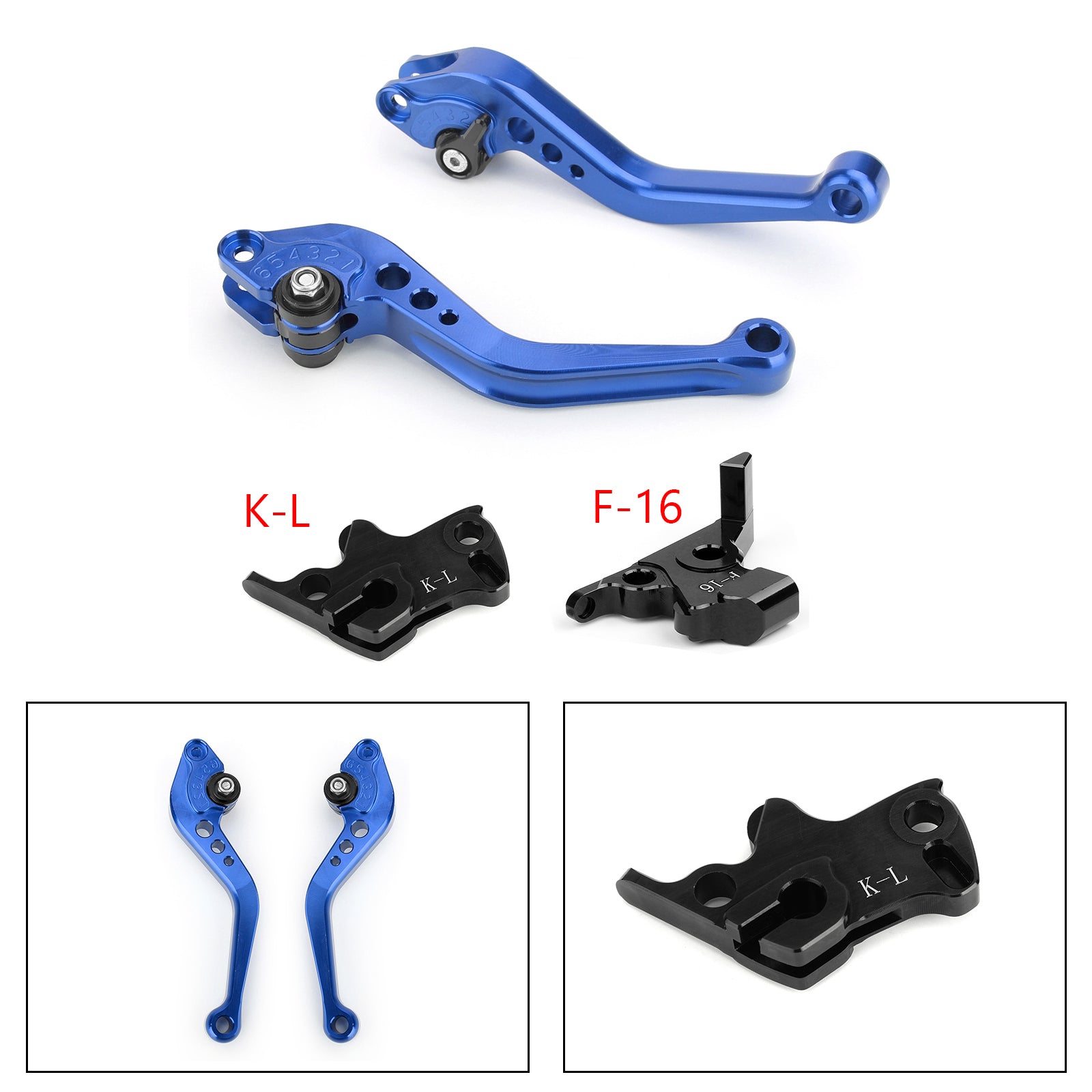 Zavorna ročica kratke sklopke za KTM 390 2019 Silver Generic