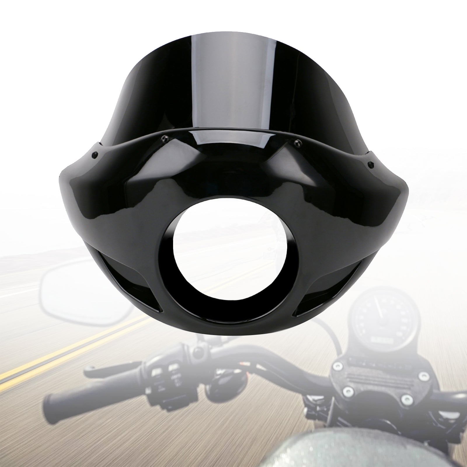 Forcelle da 35mm-49mm Fari da 5,75" Parabrezza Sportster Cupolino