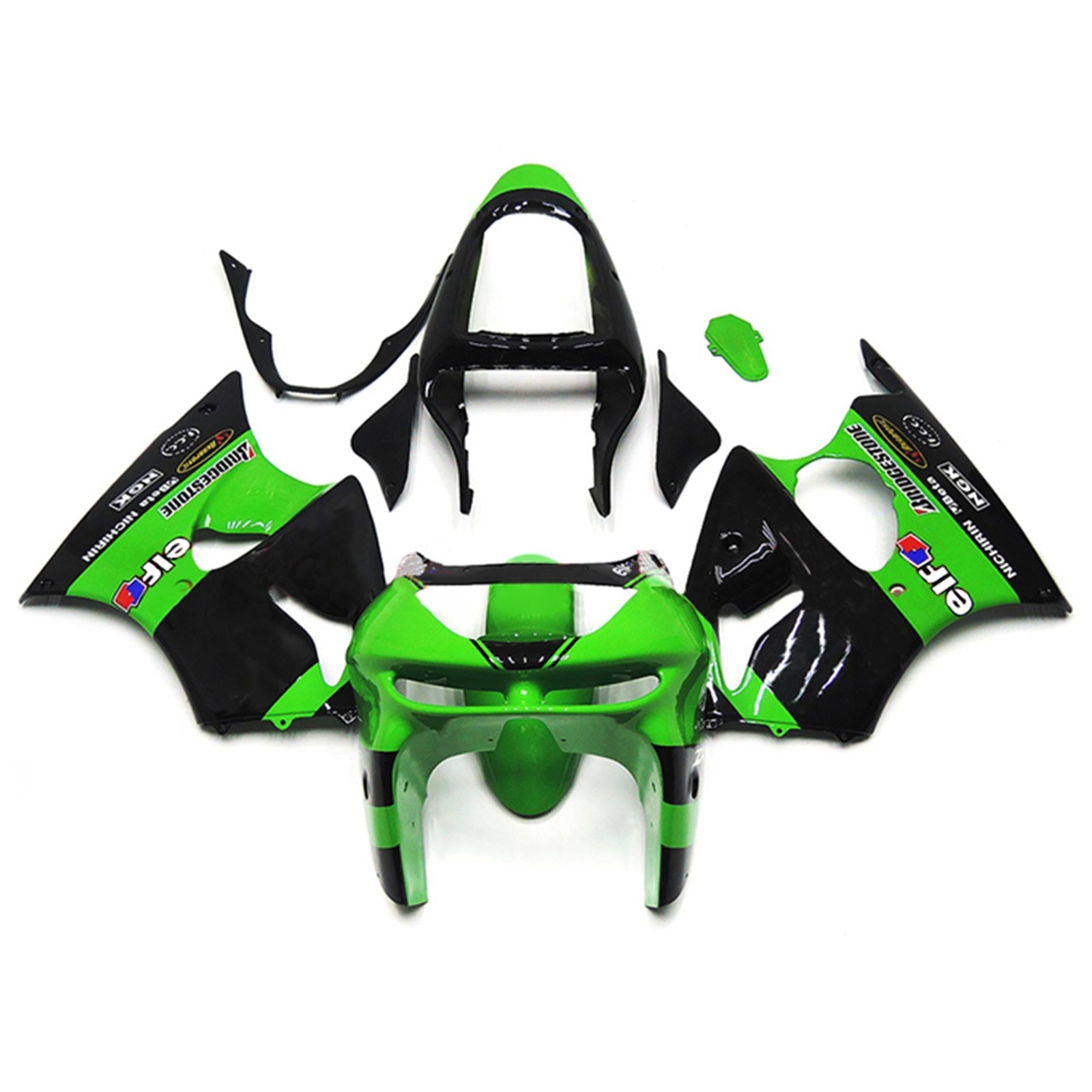 Amotopart Kawasaki ZX6R 1998-1999 Kit Carrosserie Plastic Abs