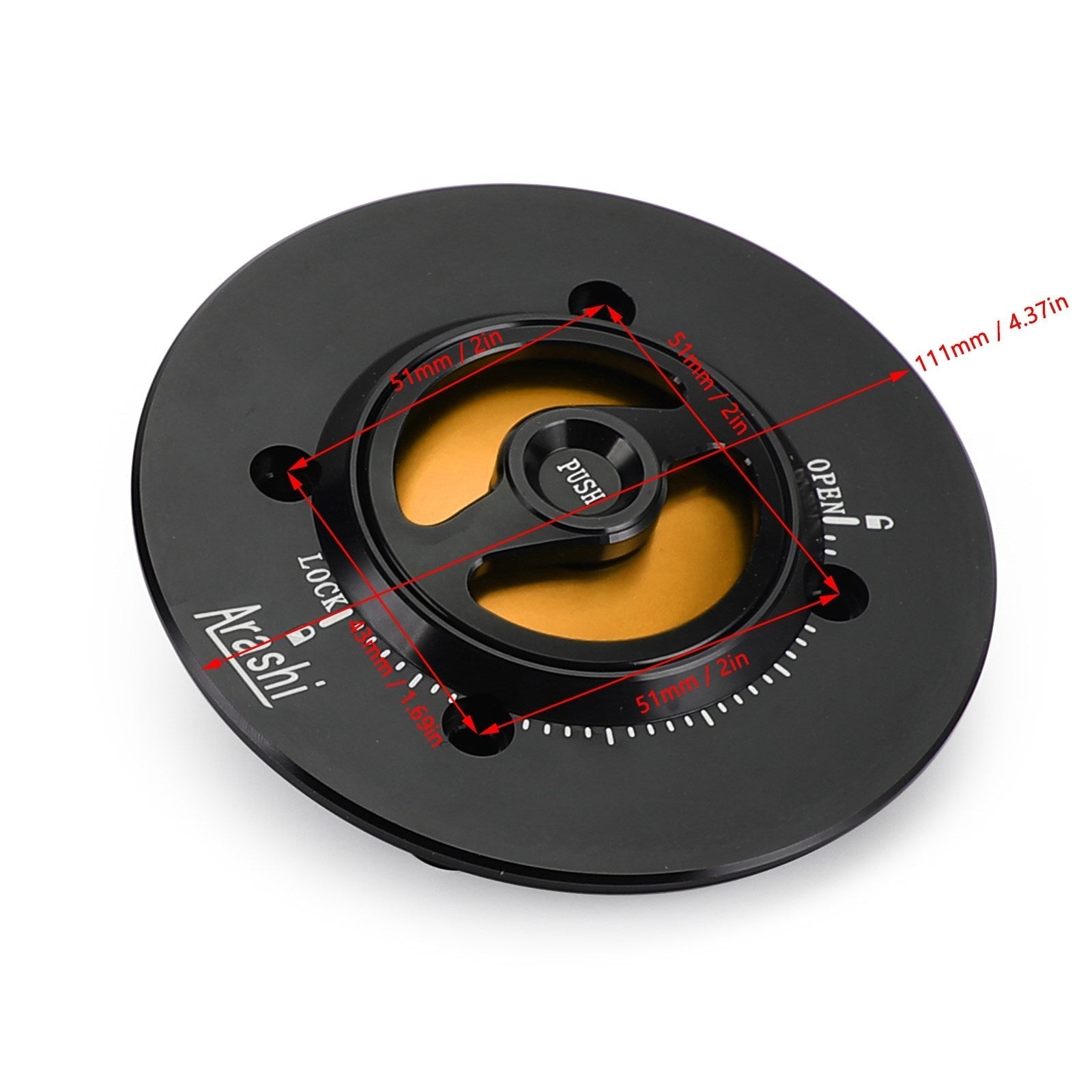 2018-2019 Kawasaki EX400 Ninja 400 CNC -polttoainesäiliön pistoke ilman avainta