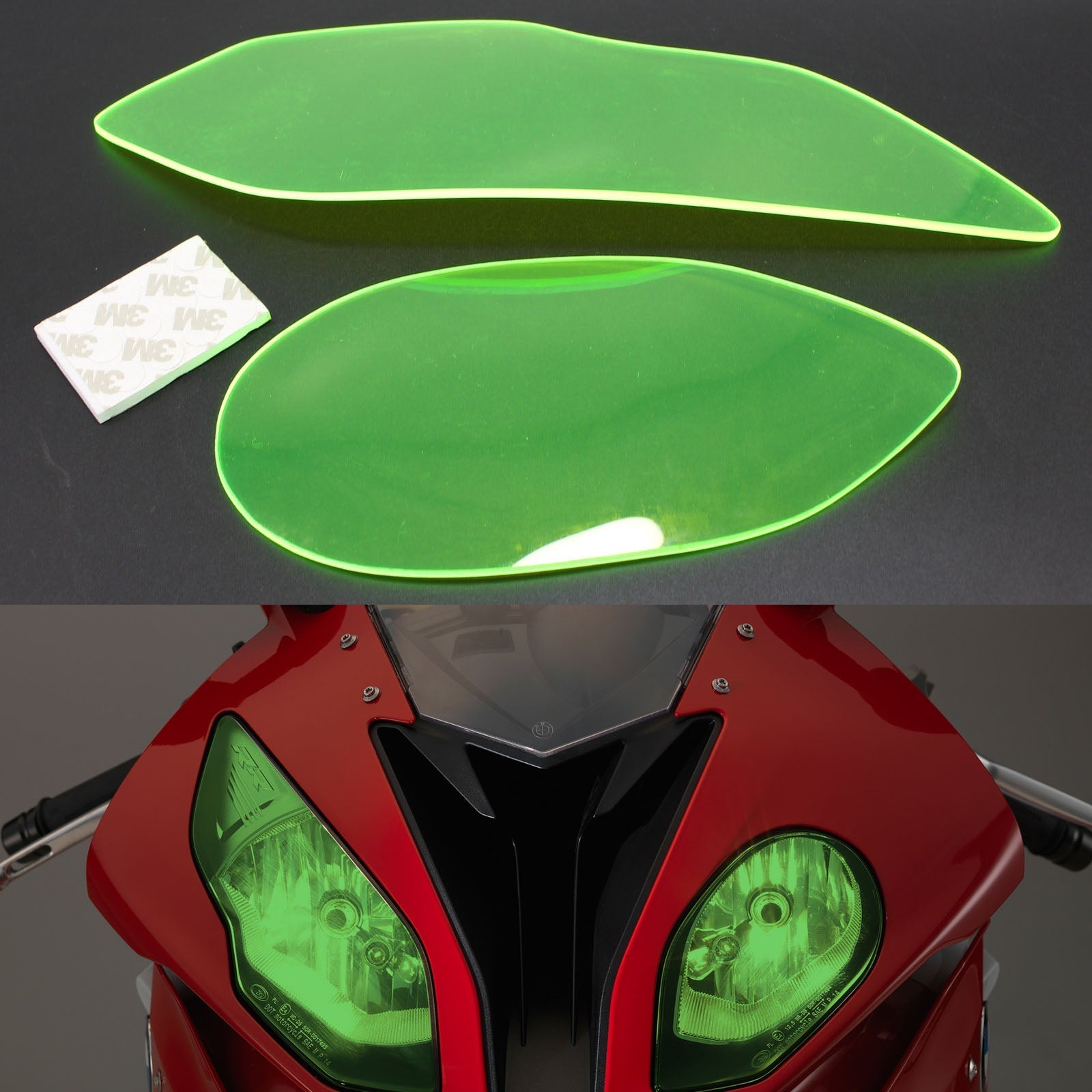 Linssin ajovalojen majakka, joka on sopeutettu BMW S1000RR 2015-2018 Generic Smokelle