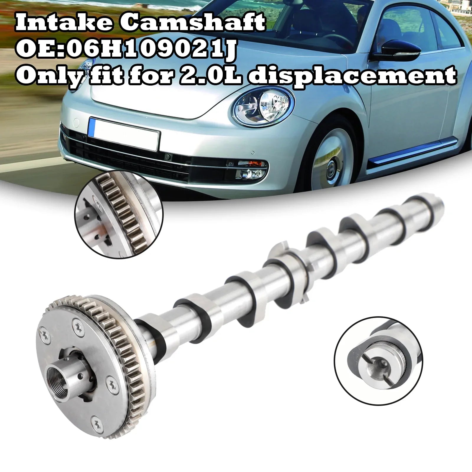 2010-2017 Audi A5 2.0L 2012-2015 Audi A6 2.0L jakovaihteisto 'Nokka-akseli' Imu 06H109021J