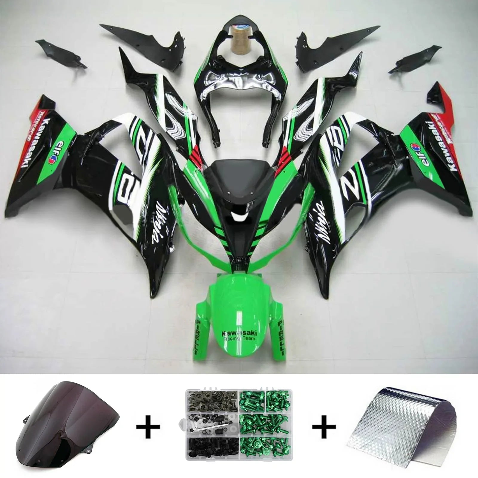 Amotopart kuipset voor Kawasaki ZX6R 636 2013-2018 Generiek