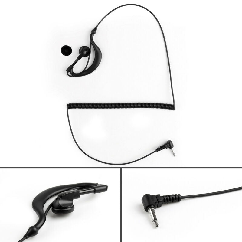 Luister naar de 3,5 mm microfoon G -vorm, alleen oortelefoon headset voor Motorola Radio -luidspreker