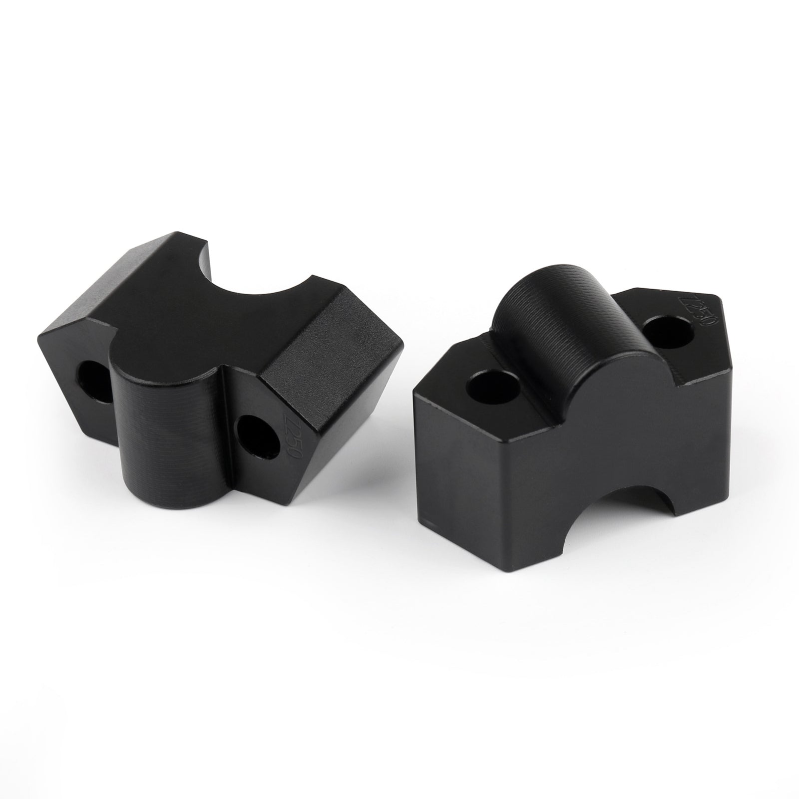 Pinces de montage de guidon de moto en aluminium 7/8 "22mm pour Kawasaki Z250 BLK générique