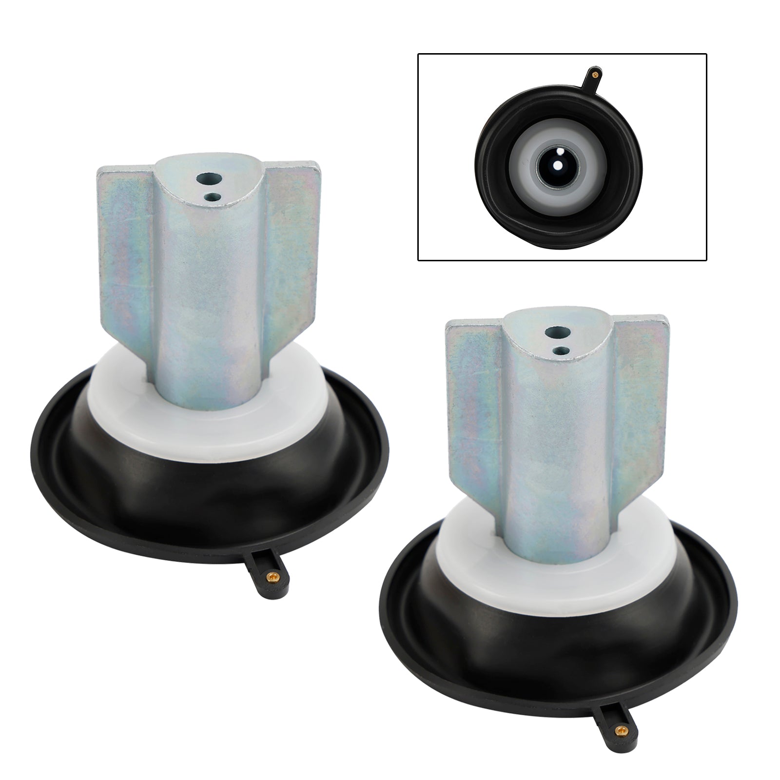 Diafragma de pistón de carburador de 2 uds apto para Kawasaki PRAIRIE 700 KVF650 KVF700