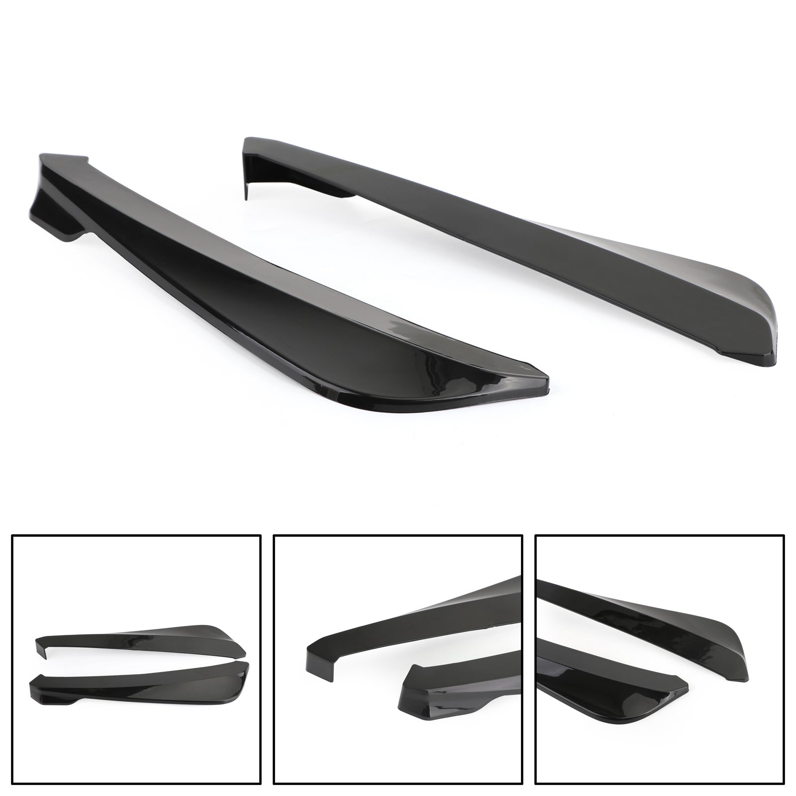 19 inch auto achterbumperspoiler Canard splitter diffuser Valencia spoiler lipgloss zwart generiek